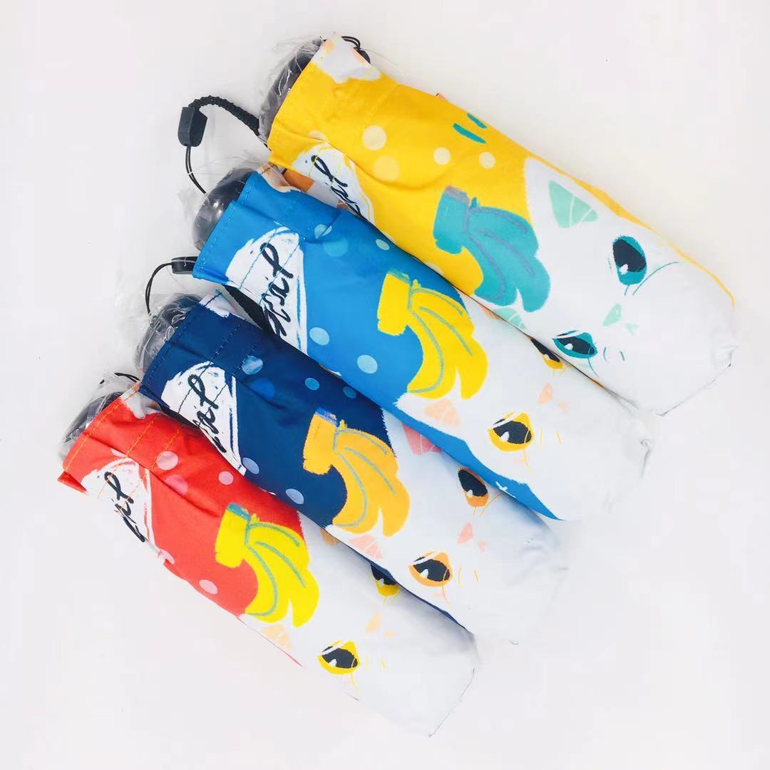 A5022五折黑胶可爱猫防晒伞宏达详情2