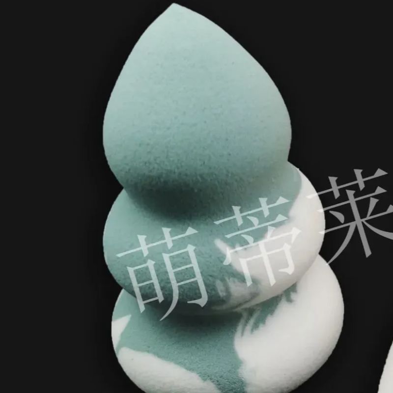 Hydrophilic Non-Latex Color Sugar Gourd Shape Powder Puff Two-Color Special-Shaped Powder Puff Mixed Color Pagoda Shape Powder Puff Sponge Specification drawing