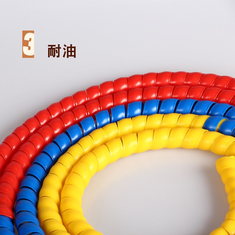 220509螺旋保护套12mm护套 液压油管螺旋护套电线保护管洗车水管空调管保护套 螺旋缠绕管详情6