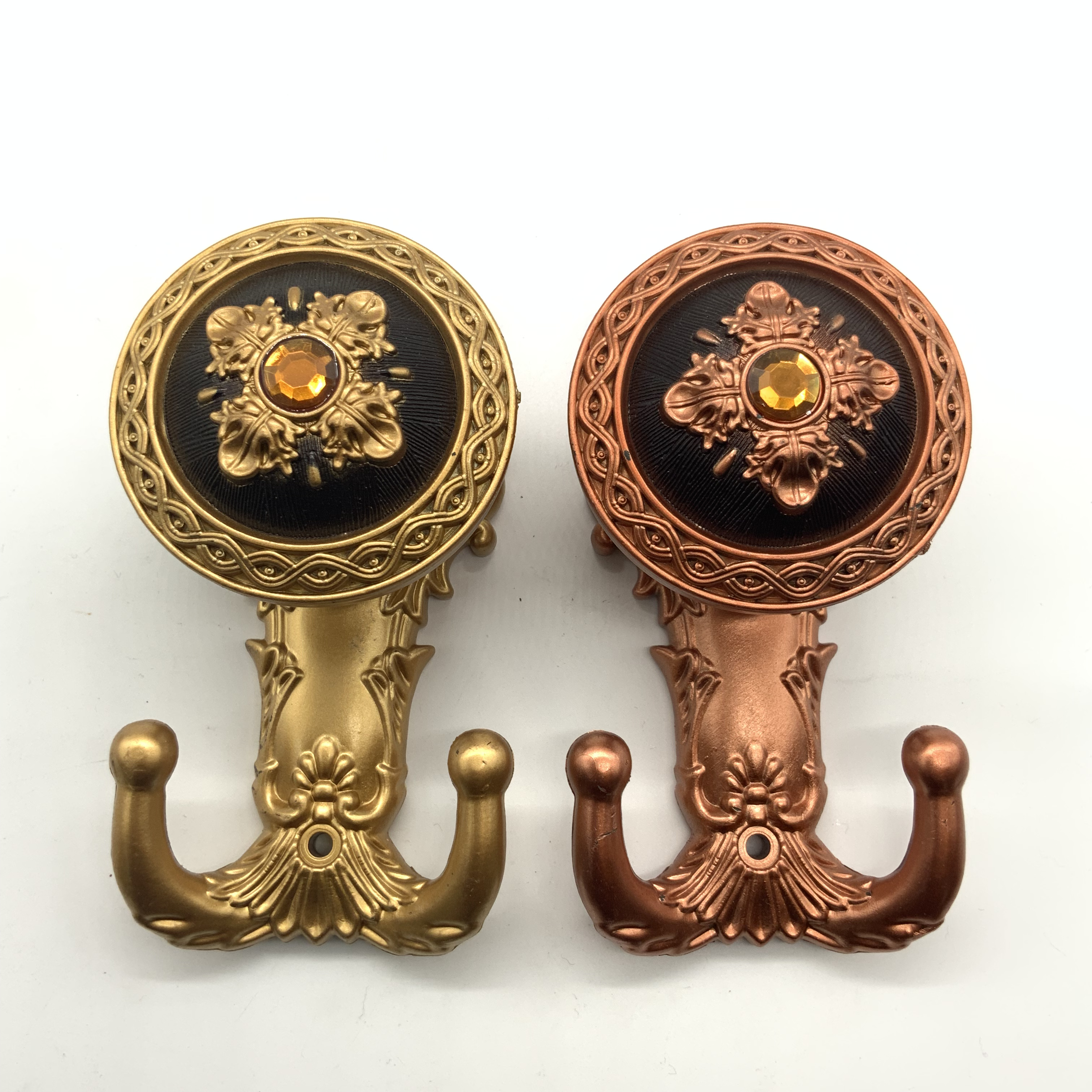 Manufacturers direct sales resin small crystal wall hook wall hook fixed curtain accessories Bedroom bathroom kitchen hook