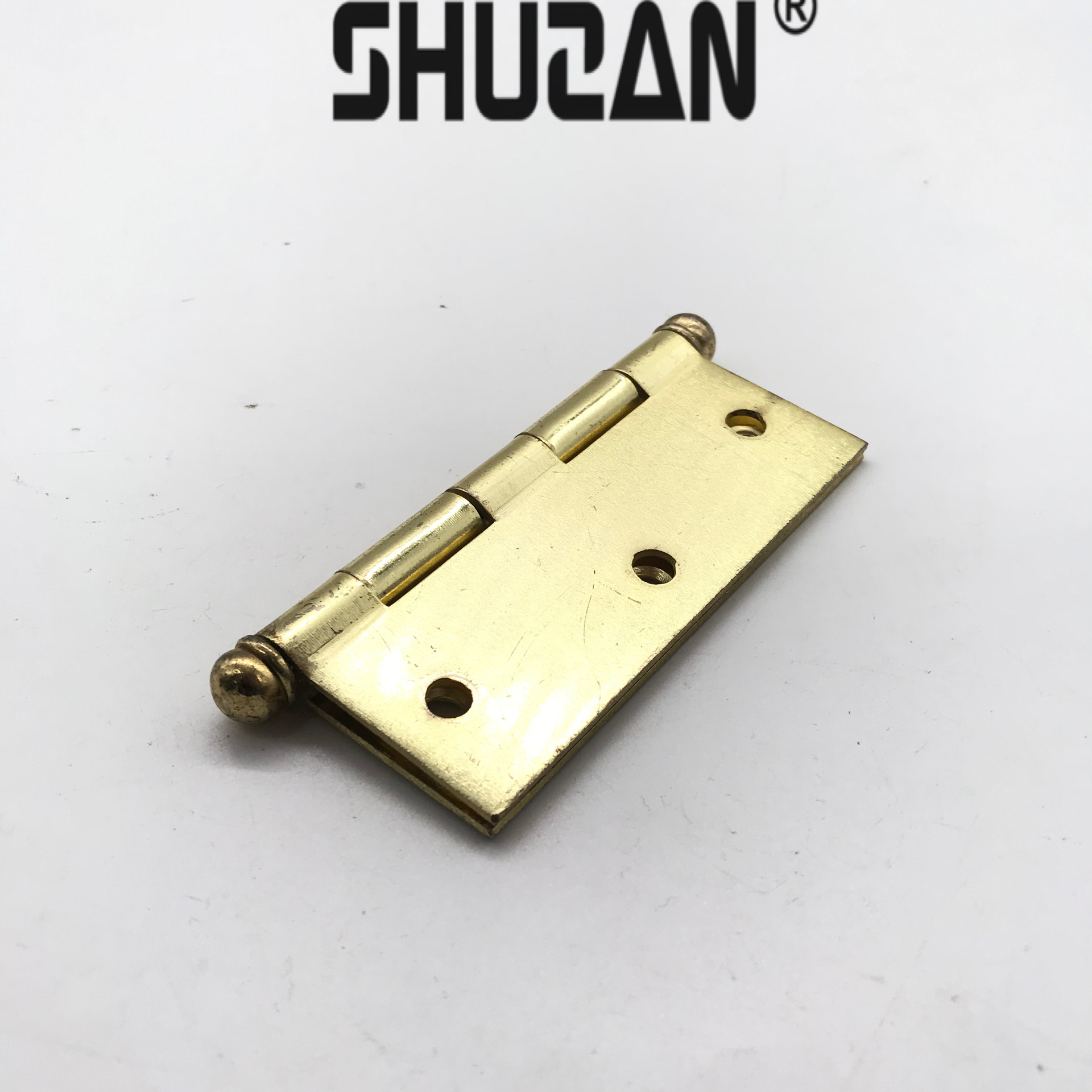 Rich Manufacturers Supply Bearing Silent Hinges, 4-Inch Golden Swing Iron Hinges, Wooden Door Ball Heads And Ball-Shaped Hinges
