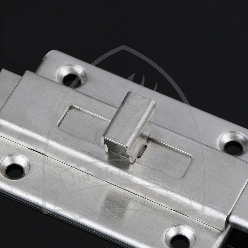 Anti-theft manual deadbolt Door and window latch 2 "3" 4 "thickened and widened door latch stainless steel double end latch Specification drawing