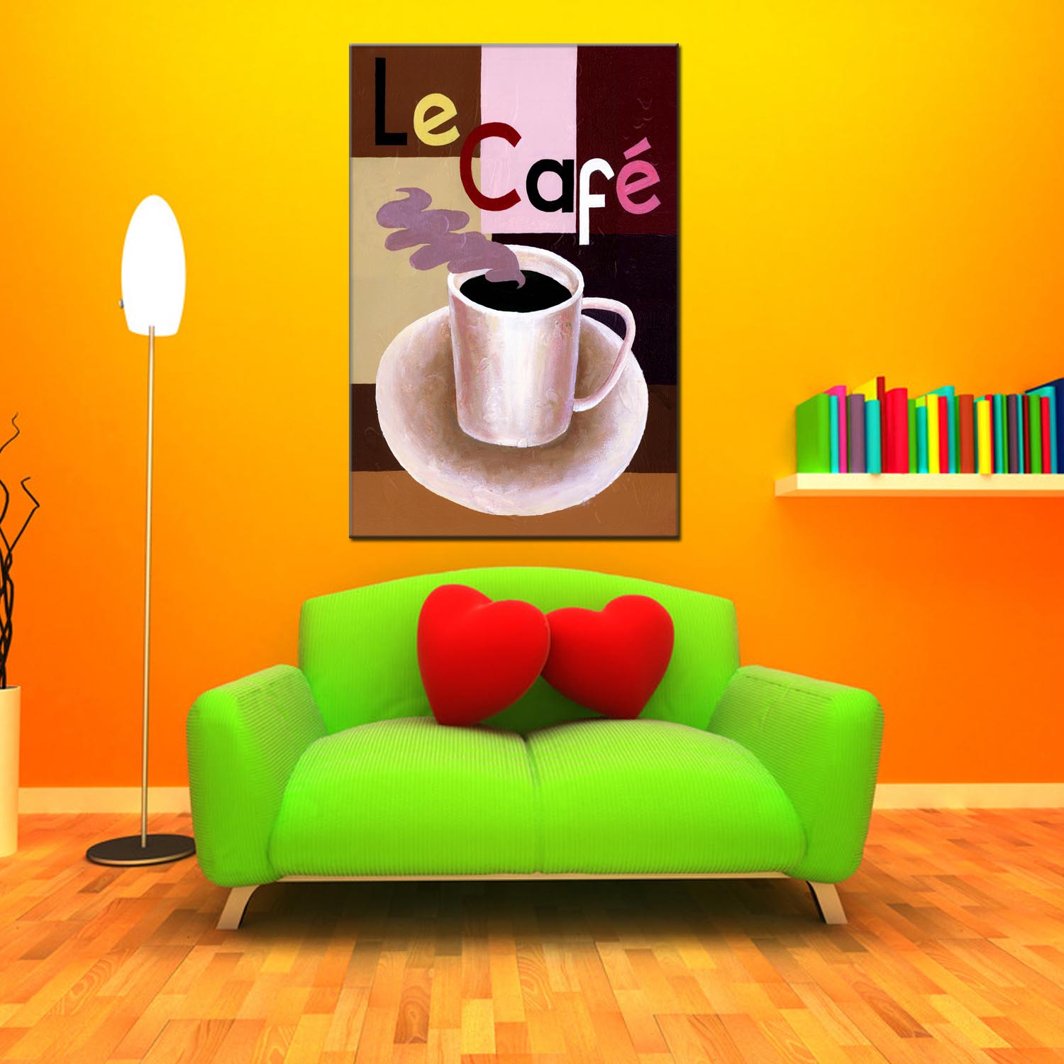 Coffee cup oilpainting decorative paintings, apartment and hotel matching paintings, one-piece consignment factory, oilpainting, living room and dining room triptyl decorative paintings, landscape abstract modern style, customizable oilpainting styles, Jiusheng pic 11