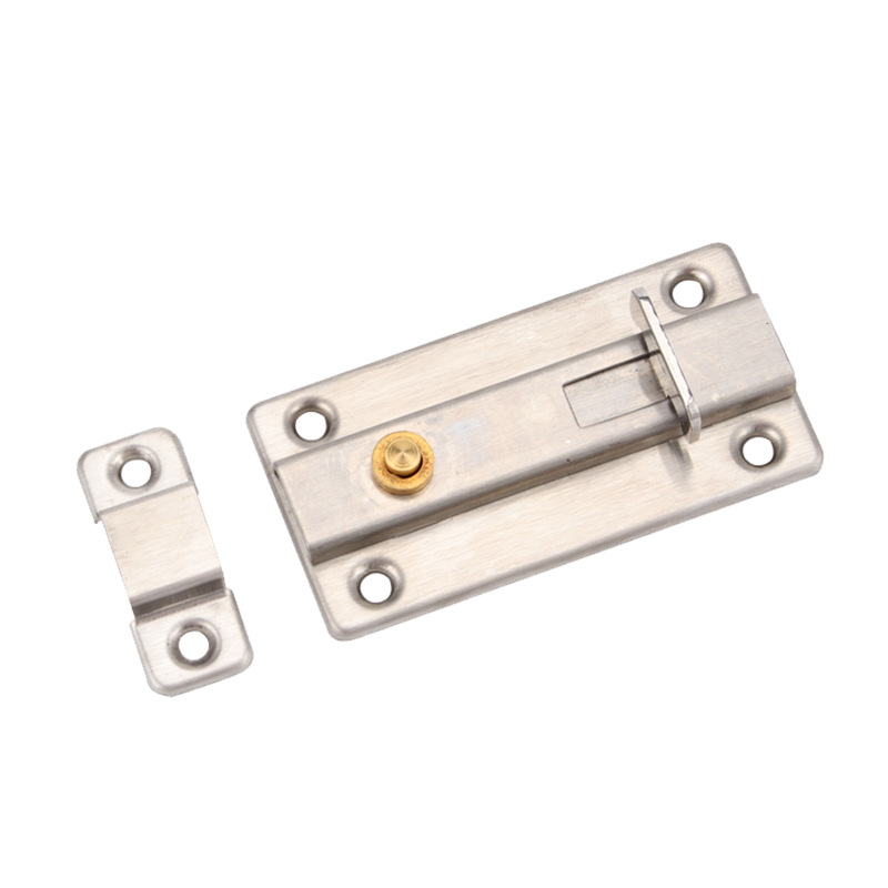 Self - spring bolt stainless steel semi - automatic bolt anti - theft door simple clear bolt toilet latch latch Application Scenario
