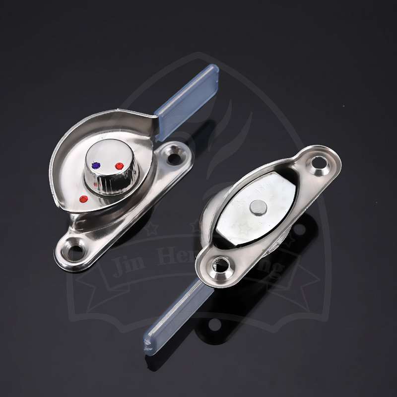 Aluminum alloy doors and Windows stainless steel crescent lock anti-theft lock old-fashioned translation plastic steel window door safety protection lock details Picture