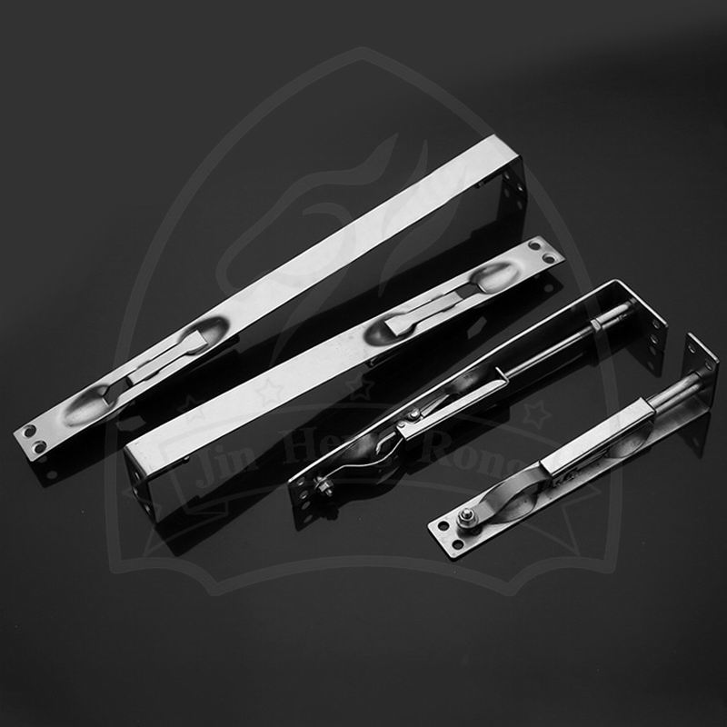 4 hole dark latch door and window accessories fire door latch 6 "8" 10 "12" stainless steel heaven and earth latch details Picture