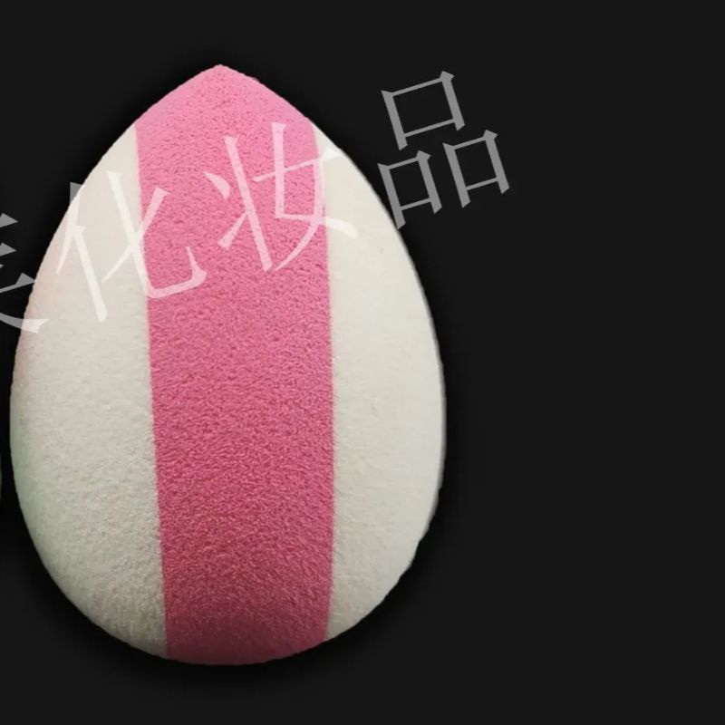 Geometry Latex Water Drop Powder Puff Two-Color Combination Sbr Powder Puff Splicing Mixed Color Gourd Water Drop Powder Puff Application Scenario