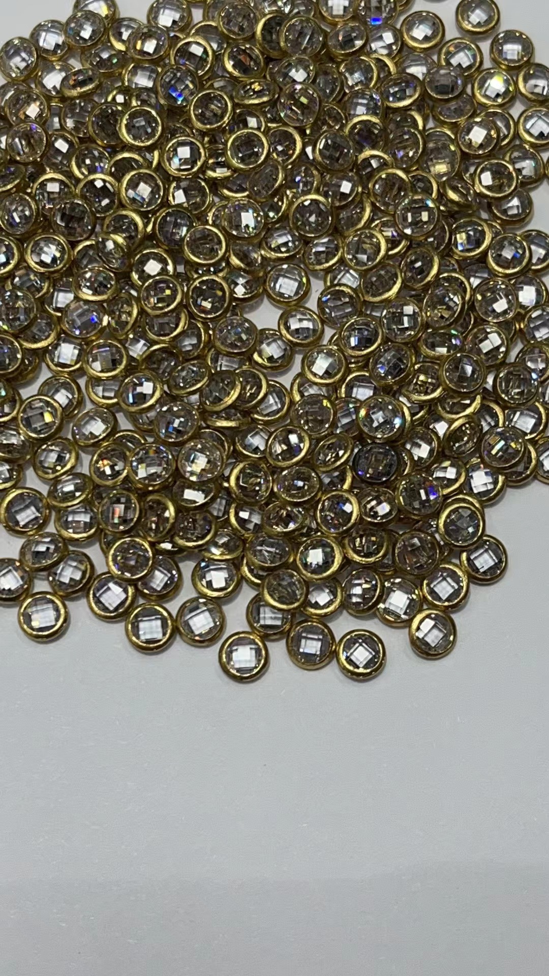 4Mm No Hanging Edge + Real Zirconium New Dollar Copper Factory Direct Sales Network Red Diy Jewelry Accessories details Picture