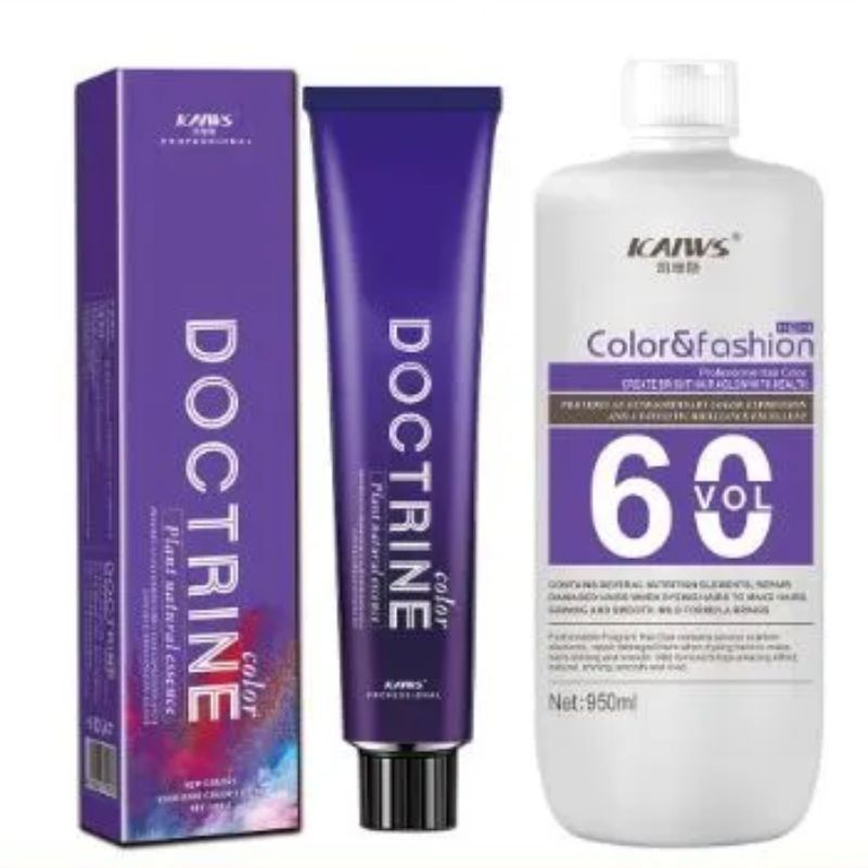 染发膏白底实物图