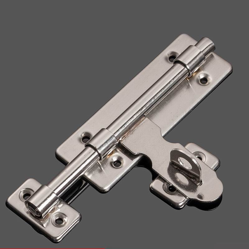 Solid stainless steel deadbolt door latch security lock thickened wooden door mounting latch 4 "6" 8" Application Scenario