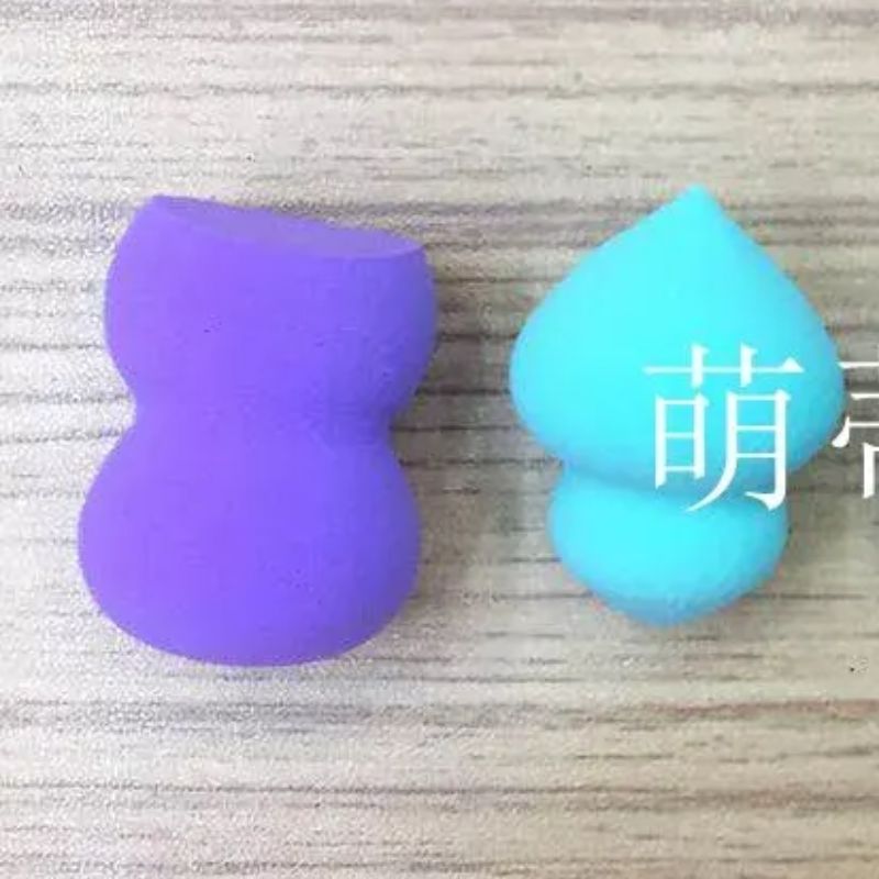 Non-latex irregular-shaped mini powder puff beauty egg gourd powder puff factory direct sales details Picture