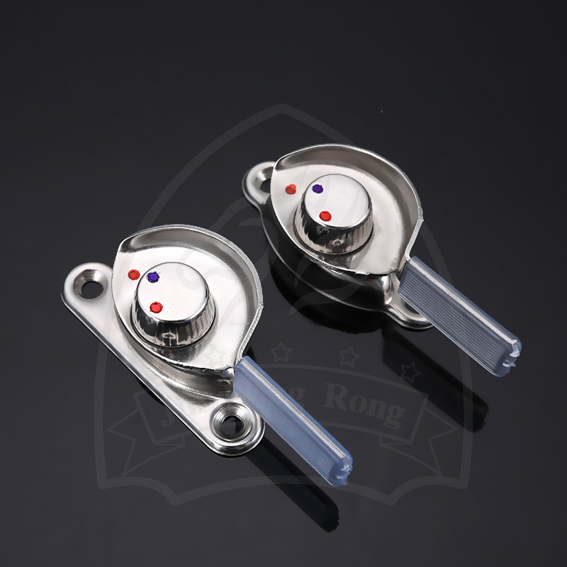 Aluminum alloy doors and Windows stainless steel crescent lock anti-theft lock old-fashioned translation plastic steel window door safety protection lock Specification drawing
