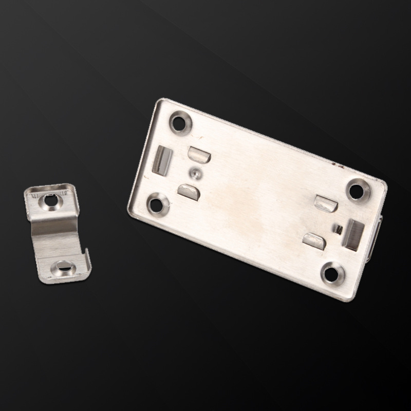 Self - spring bolt stainless steel semi - automatic bolt anti - theft door simple clear bolt toilet latch latch Specification drawing