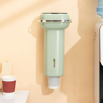 Water dispenser automatic cup drop