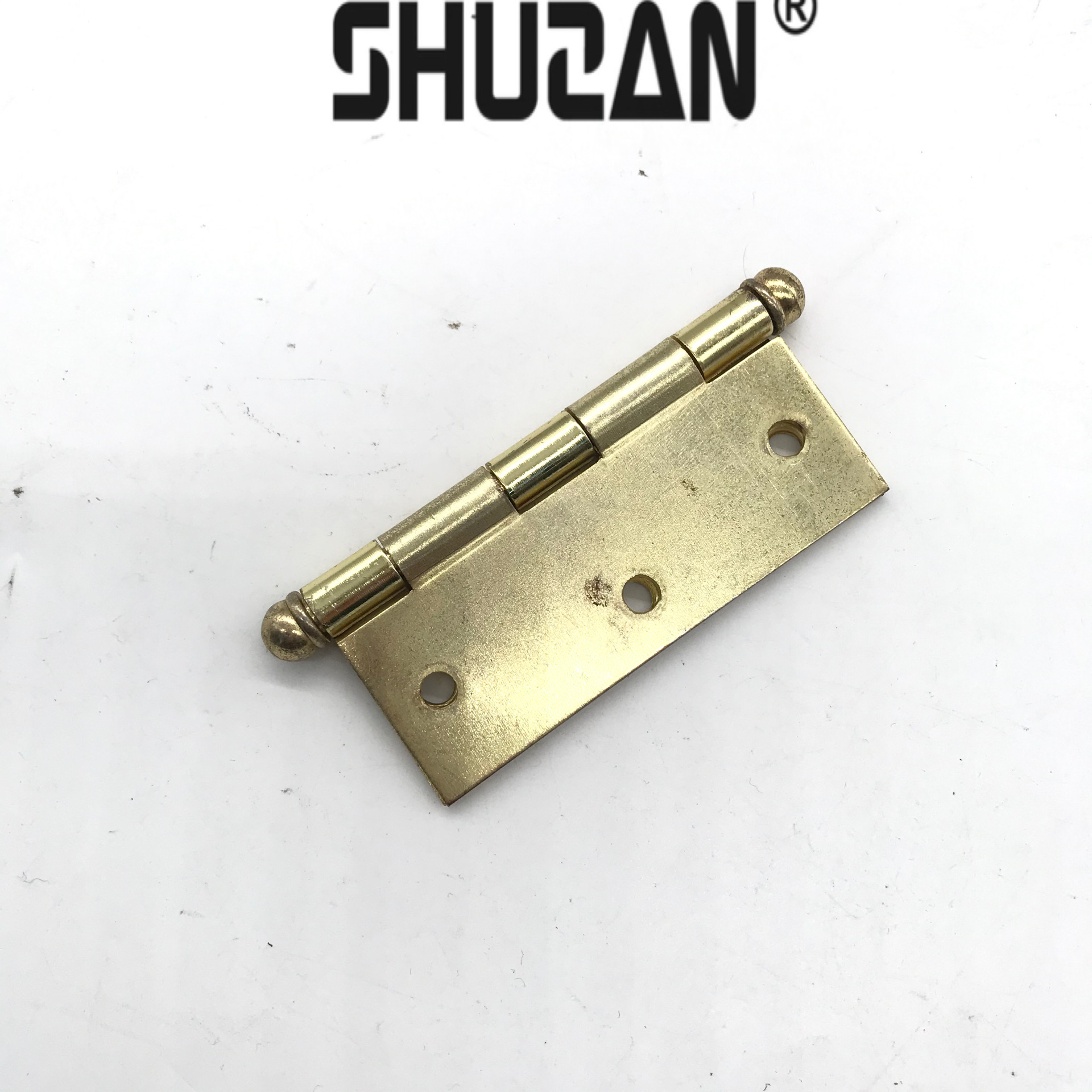 Rich Manufacturers Supply Bearing Silent Hinges, 4-Inch Golden Swing Iron Hinges, Wooden Door Ball Heads And Ball-Shaped Hinges Specification drawing