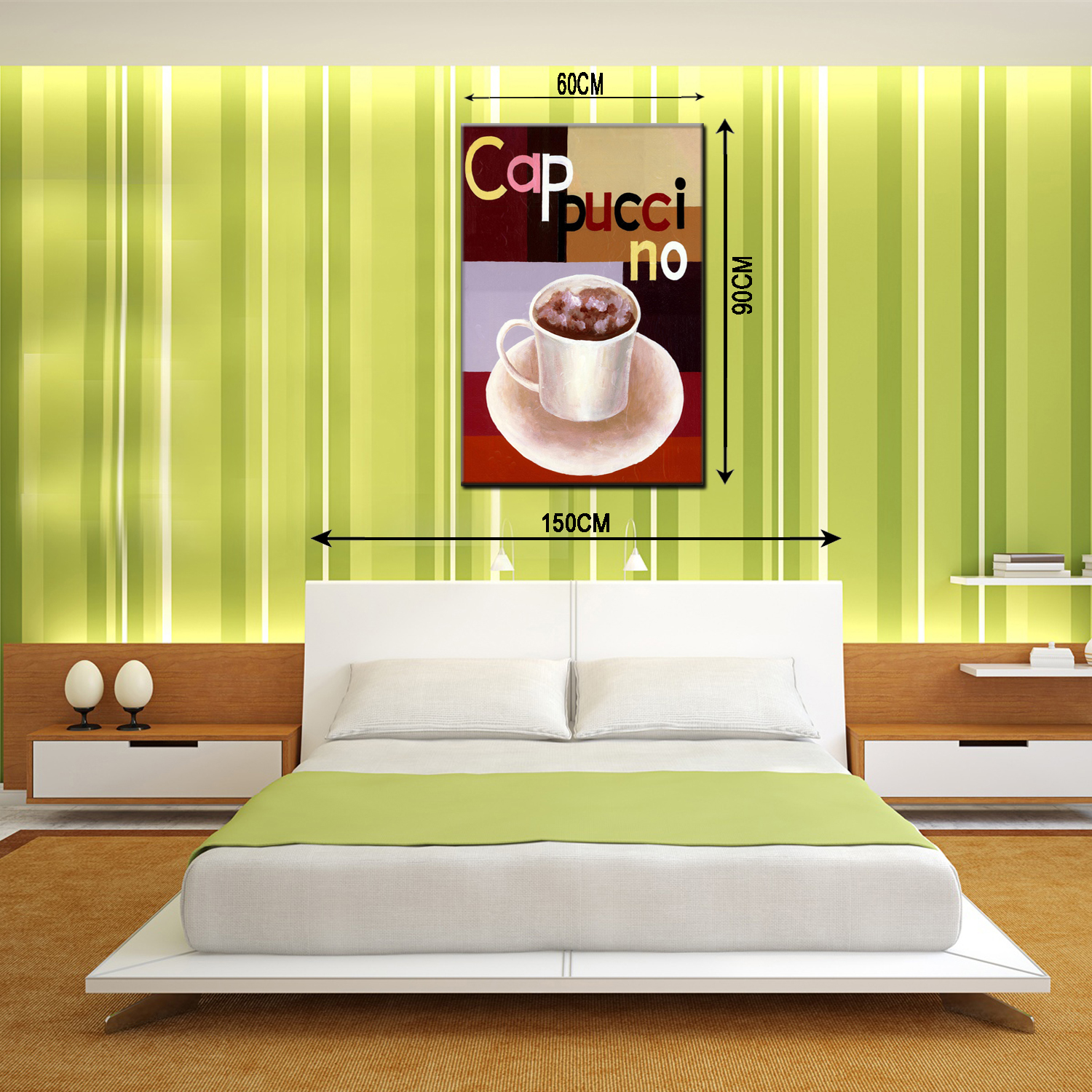Coffee cup oilpainting decorative paintings, apartment and hotel matching paintings, one-piece consignment factory, oilpainting, living room and dining room triptyl decorative paintings, landscape abstract modern style, customizable oilpainting styles, Jiusheng pic 7
