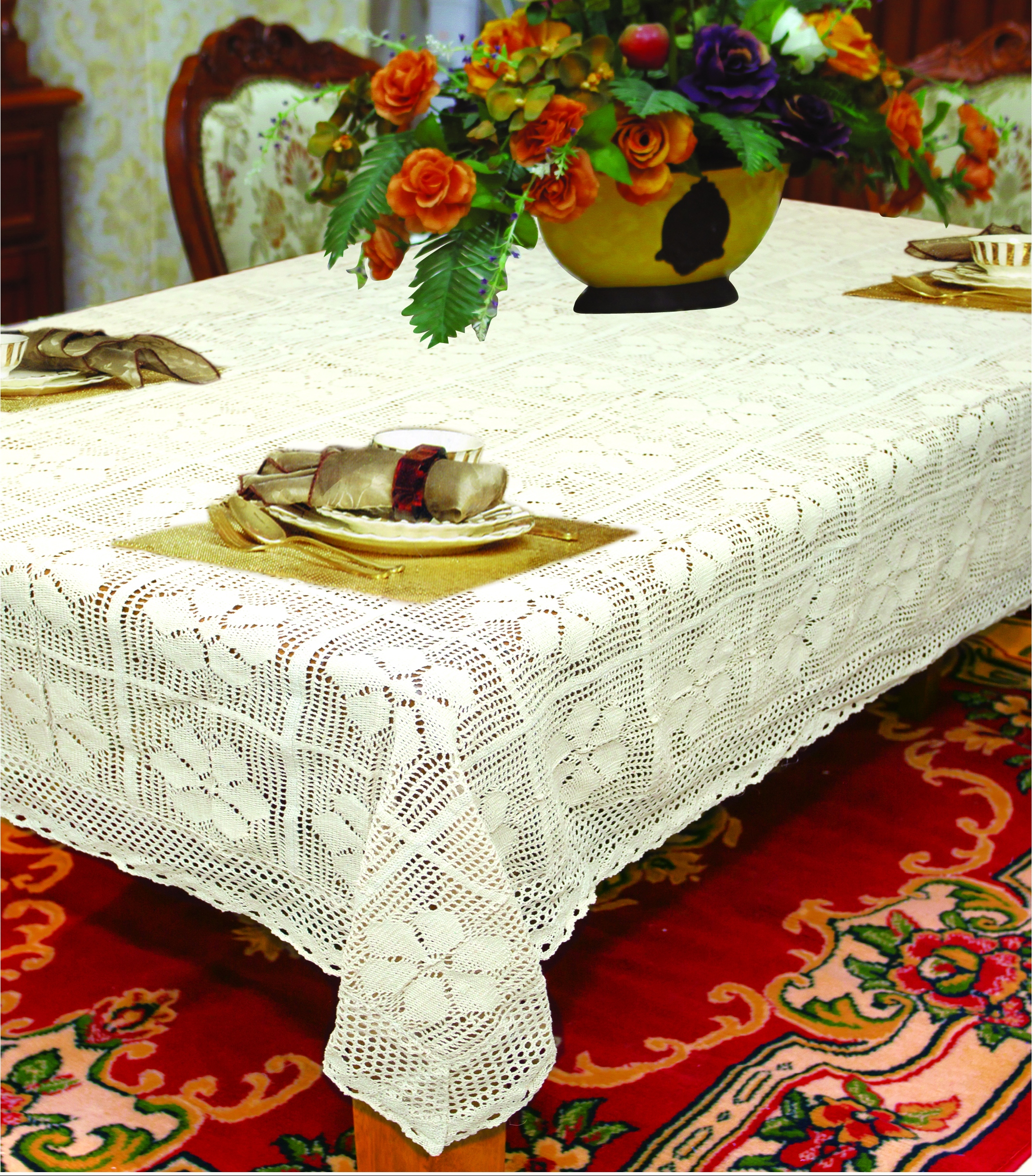 Crochet table cloth thumbnail