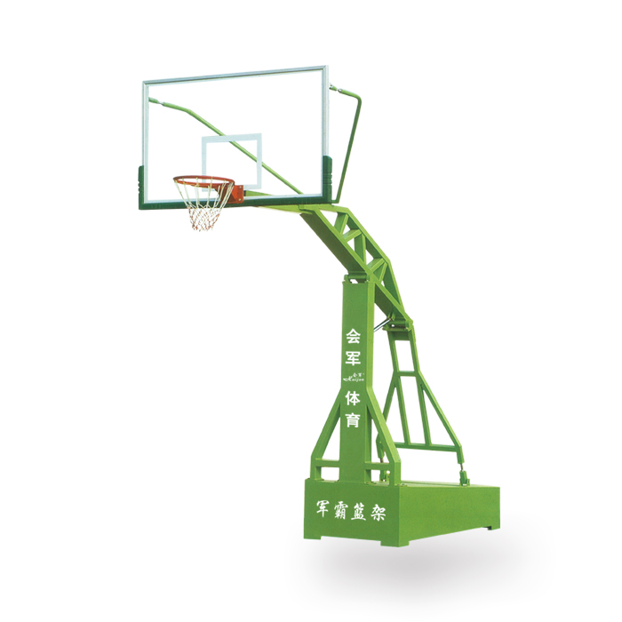 会军义体健钢化玻璃移动式篮球架户外篮球架详情3