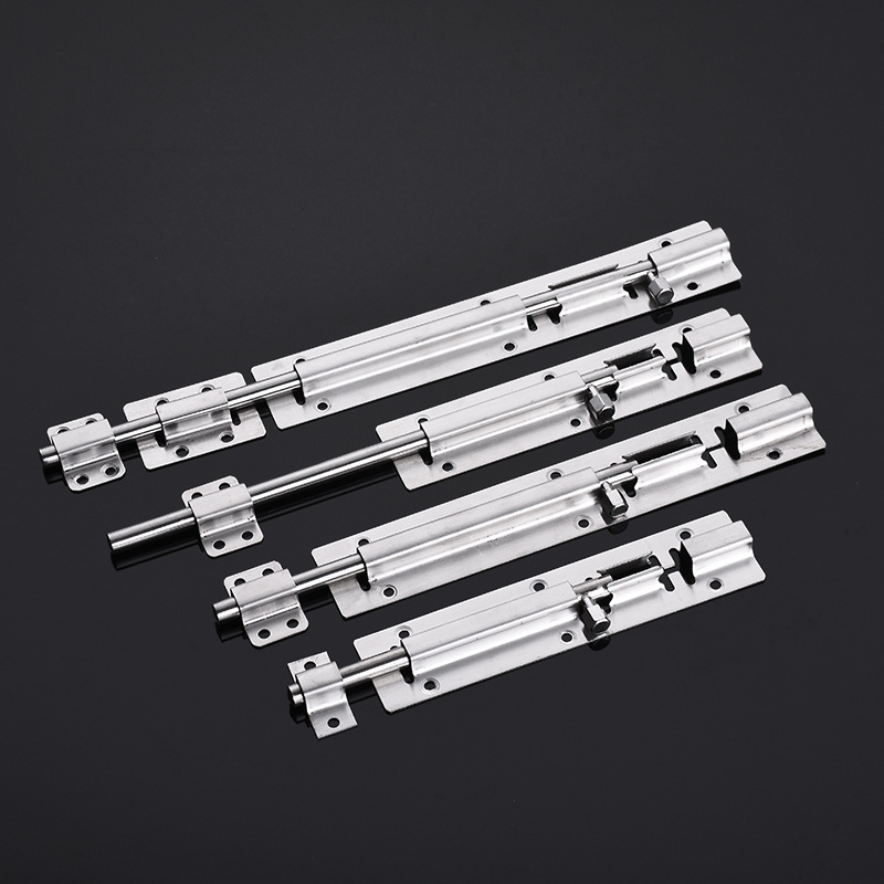 Stainless steel latch large square door lock lengthening anti-theft latch latch Chinese latch door and window hardware details Picture