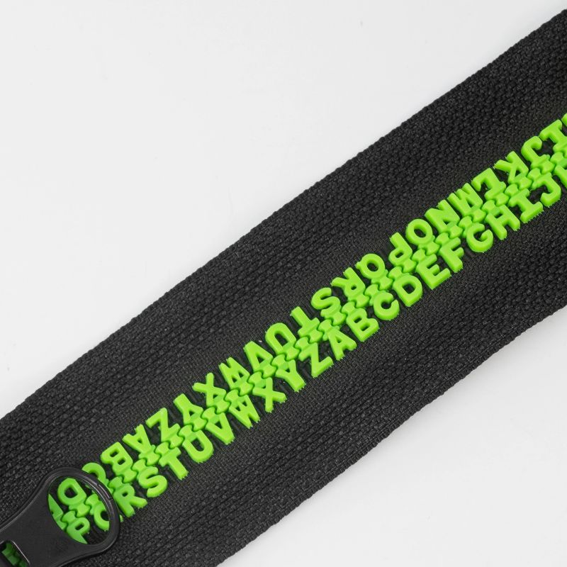 English Letter Zipper Garment Accessories Resin Zipper details Picture