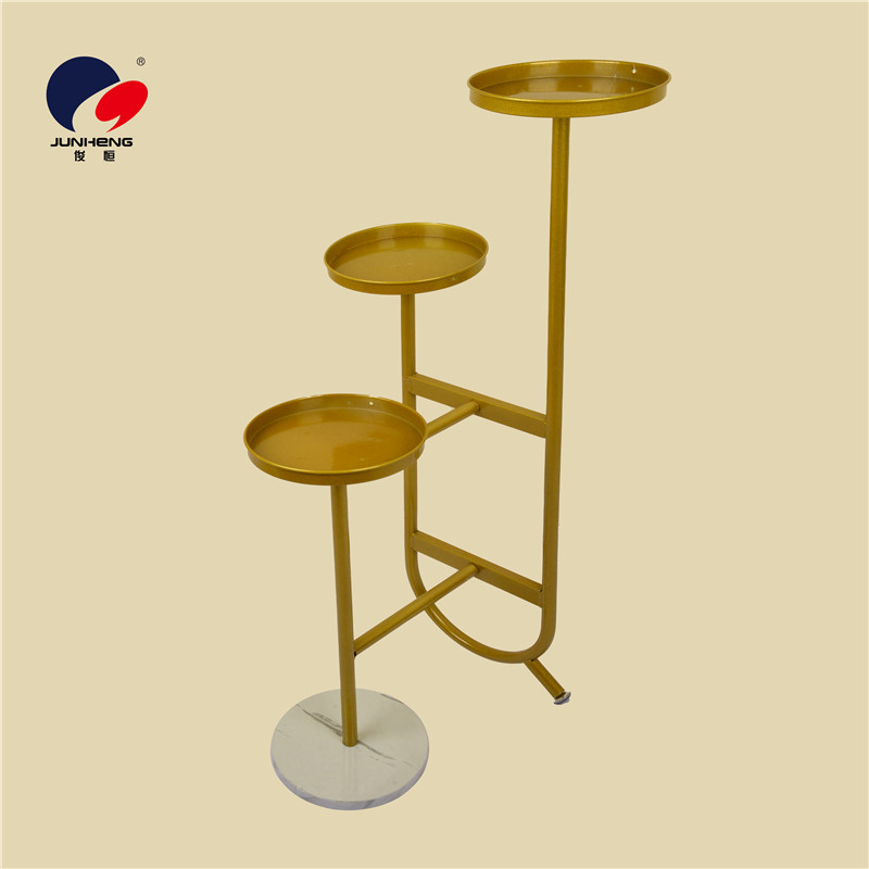 轻奢金属室内装饰铁艺花架北欧现代阳台落地式多层绿植花盆置物架详情图1