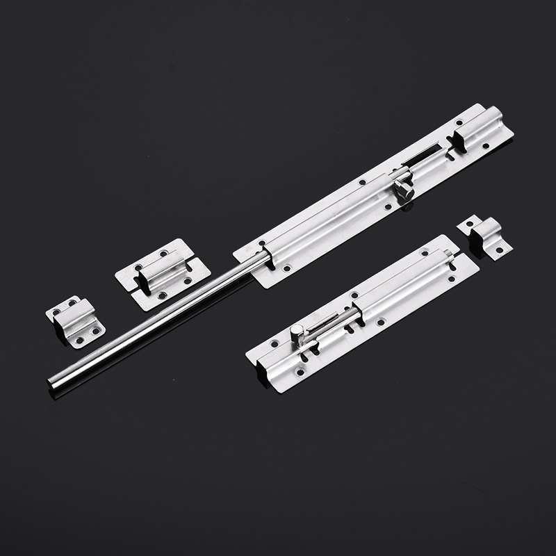 Stainless steel latch large square door lock lengthening anti-theft latch latch Chinese latch door and window hardware Specification drawing