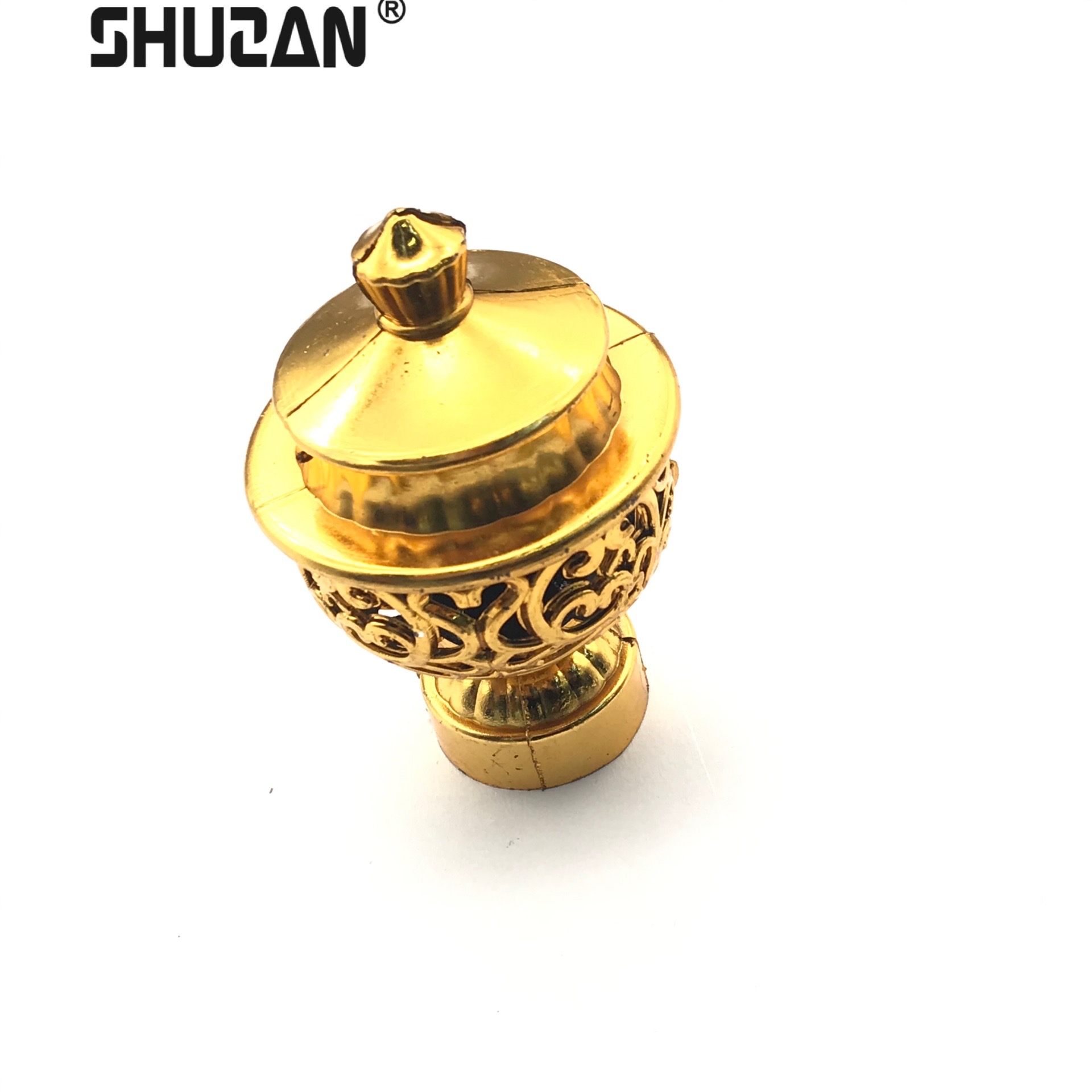 Factory direct sales new curtain head European curtain rod accessories plug creative Roman rod accessories decoration