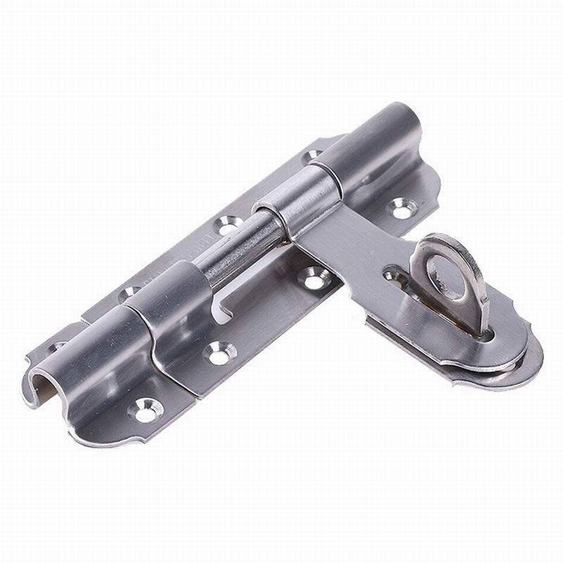 Stainless steel heavy duty bolt thickened stainless steel bolt anti-theft door bolt bull nose lock left and right bolt Application Scenario