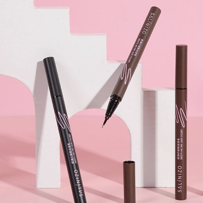 Hot New Waterproof Not Easy To Halo Makeup Eyeliner Imported Fine Feather Head Liquid Eyeliner Domestic Cosmetics Wholesale Specification drawing