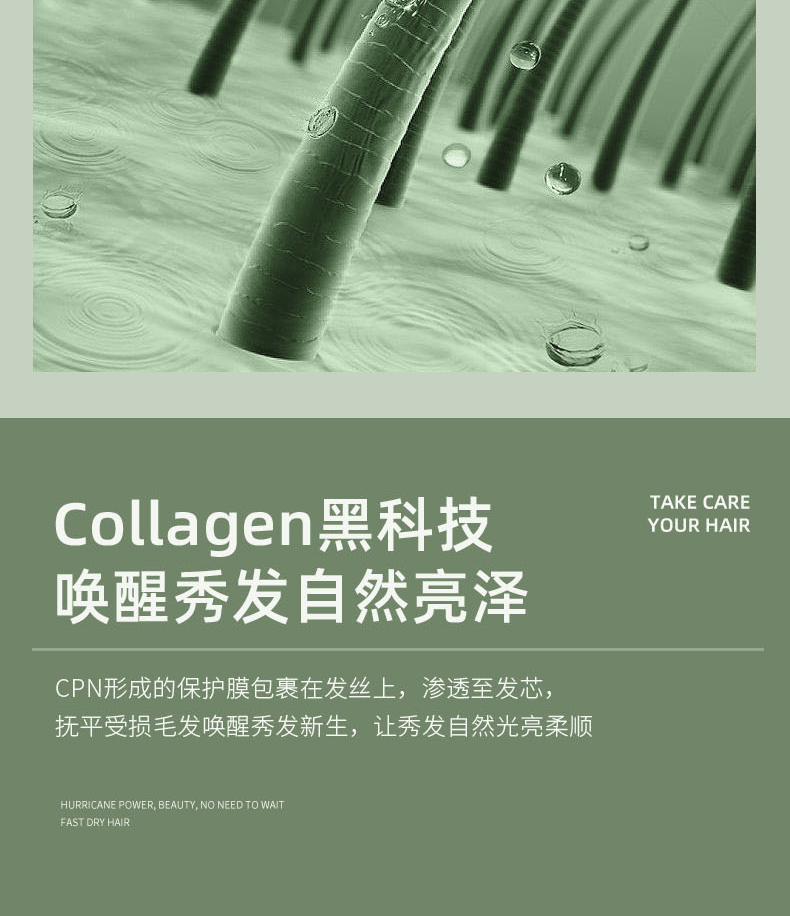 New doughnut hair dryer, high-power, student dormitory, home, silent, non-damaging hair dryer, negative ion hair care, quick drying pic 10