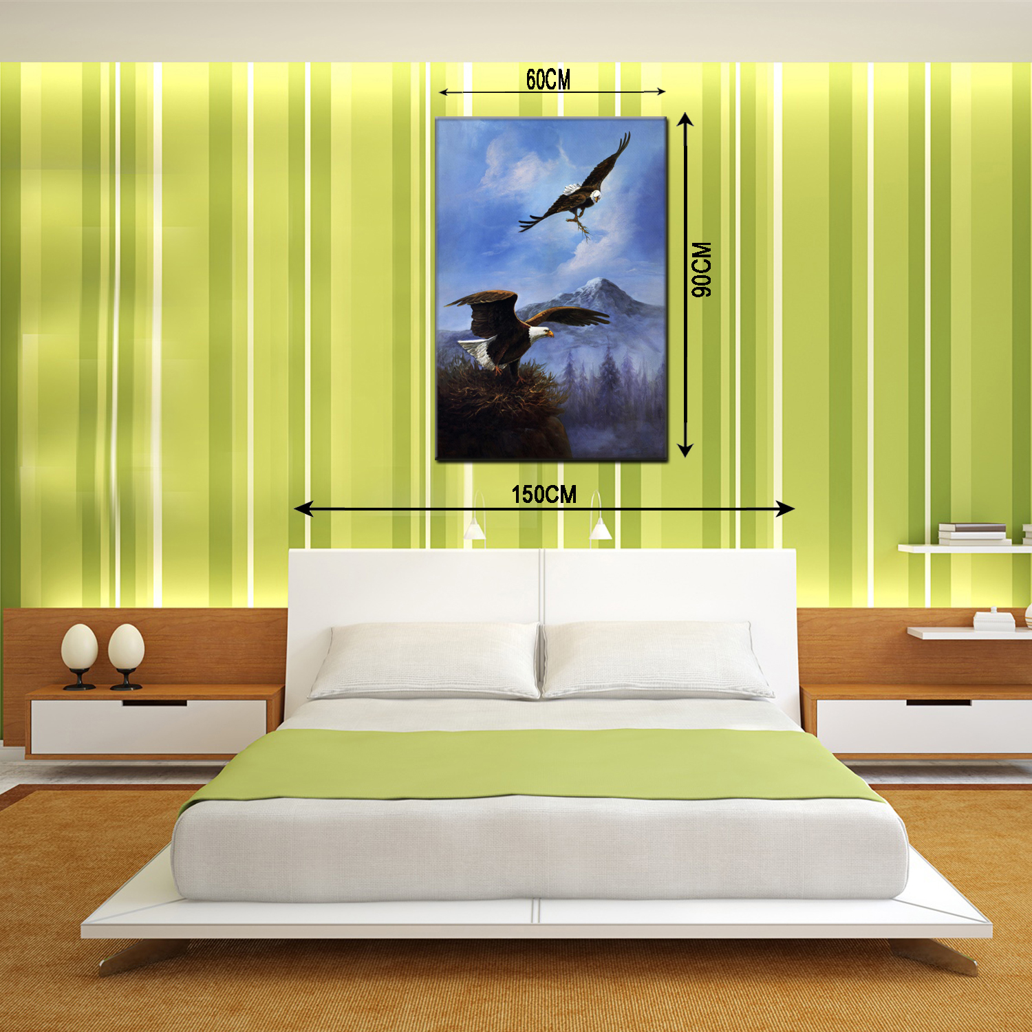 Animal oilpainting decorative paintings, apartment and hotel matching paintings, one-piece consignment factory, oilpainting, living room and dining room triptyl decorative paintings, landscape abstract modern style, customizable oilpainting styles, Jiusheng pic 7