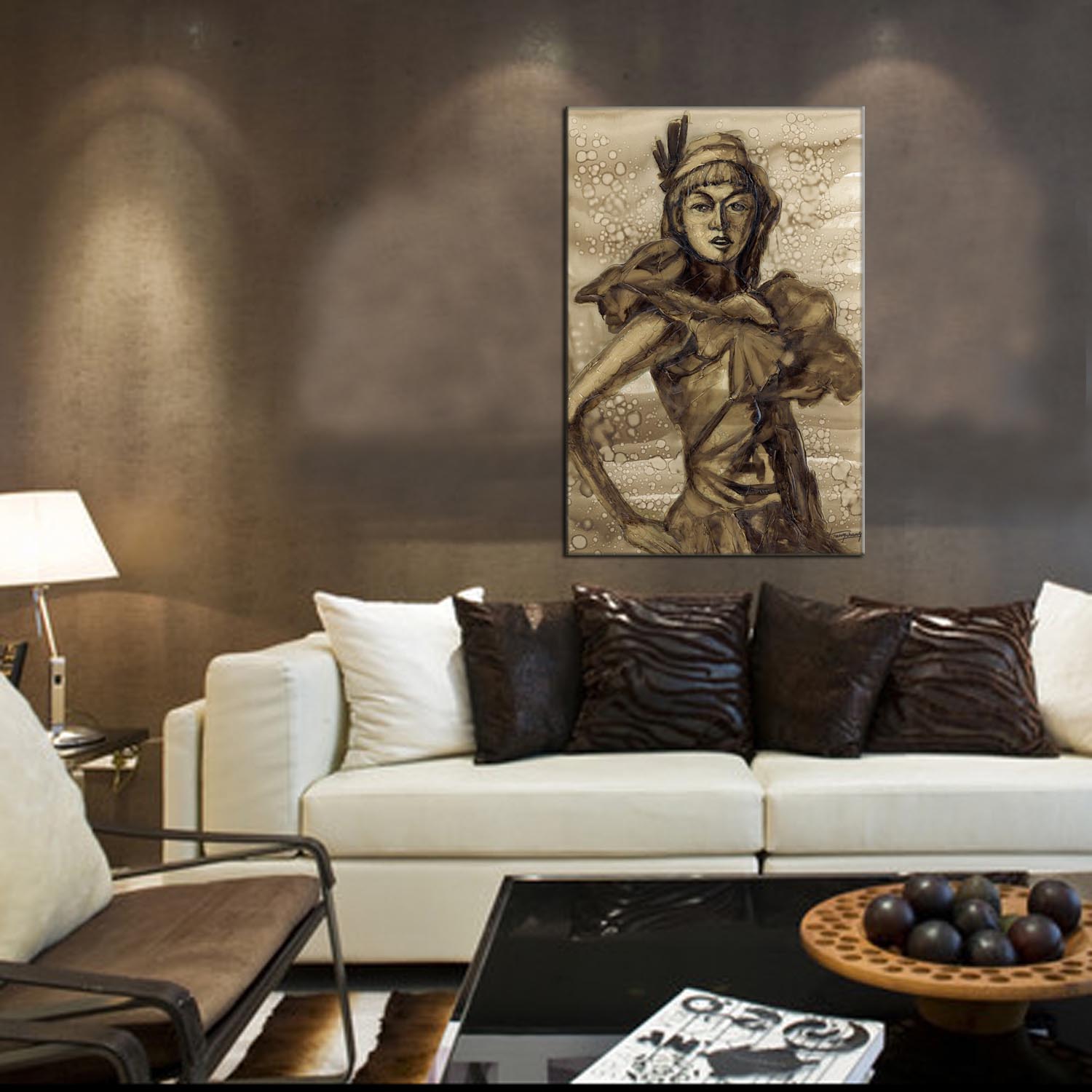 Figure oilpainting decorative paintings, apartment and hotel matching paintings, one-piece consignment factory, oilpainting, living room and dining room triptyl decorative paintings, landscape abstract modern style, customizable oilpainting styles, Jiusheng pic 17