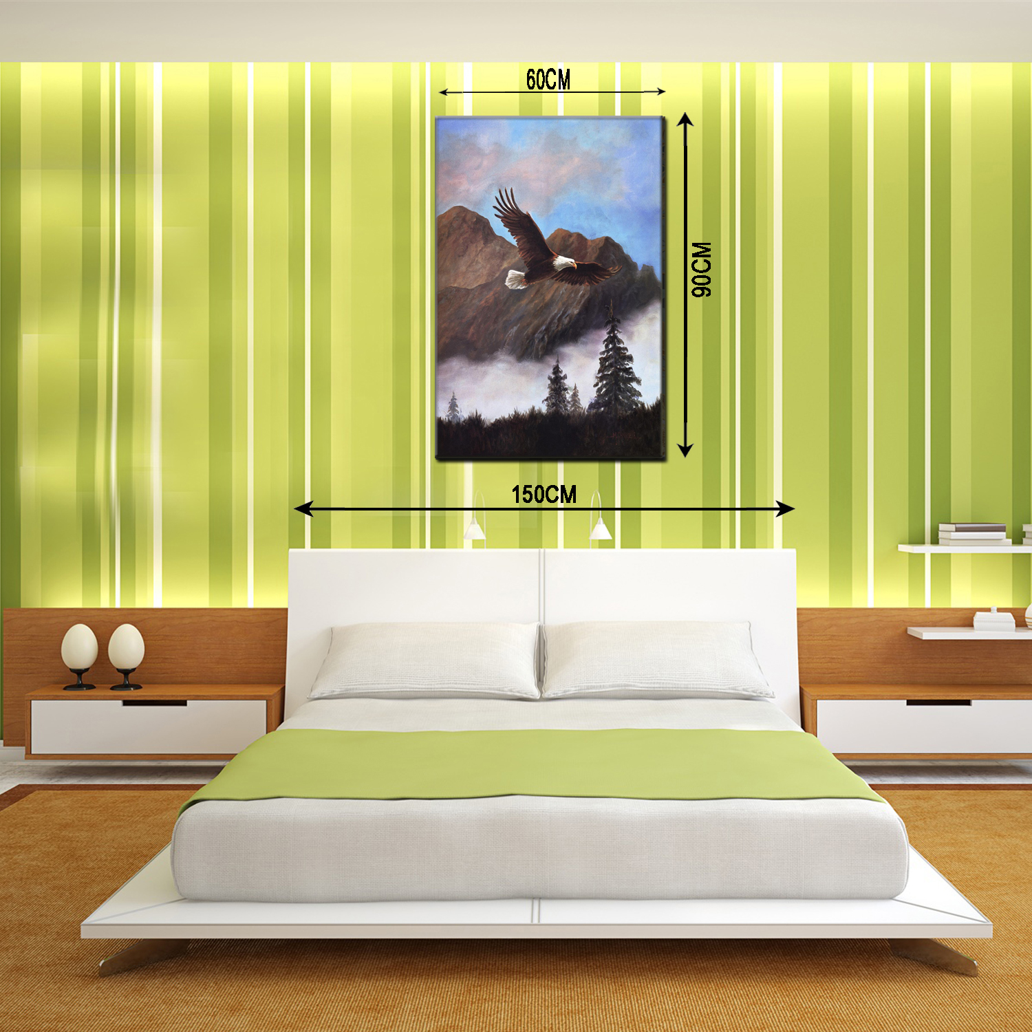 Oil painting decorative paintings, apartment and hotel accessories, one-piece consignment factory, oilpainting, living room and dining room triptyl decorative paintings, landscape abstract cartoon, modern style, customizable, various oilpainting styles, Jiusheng pic 7