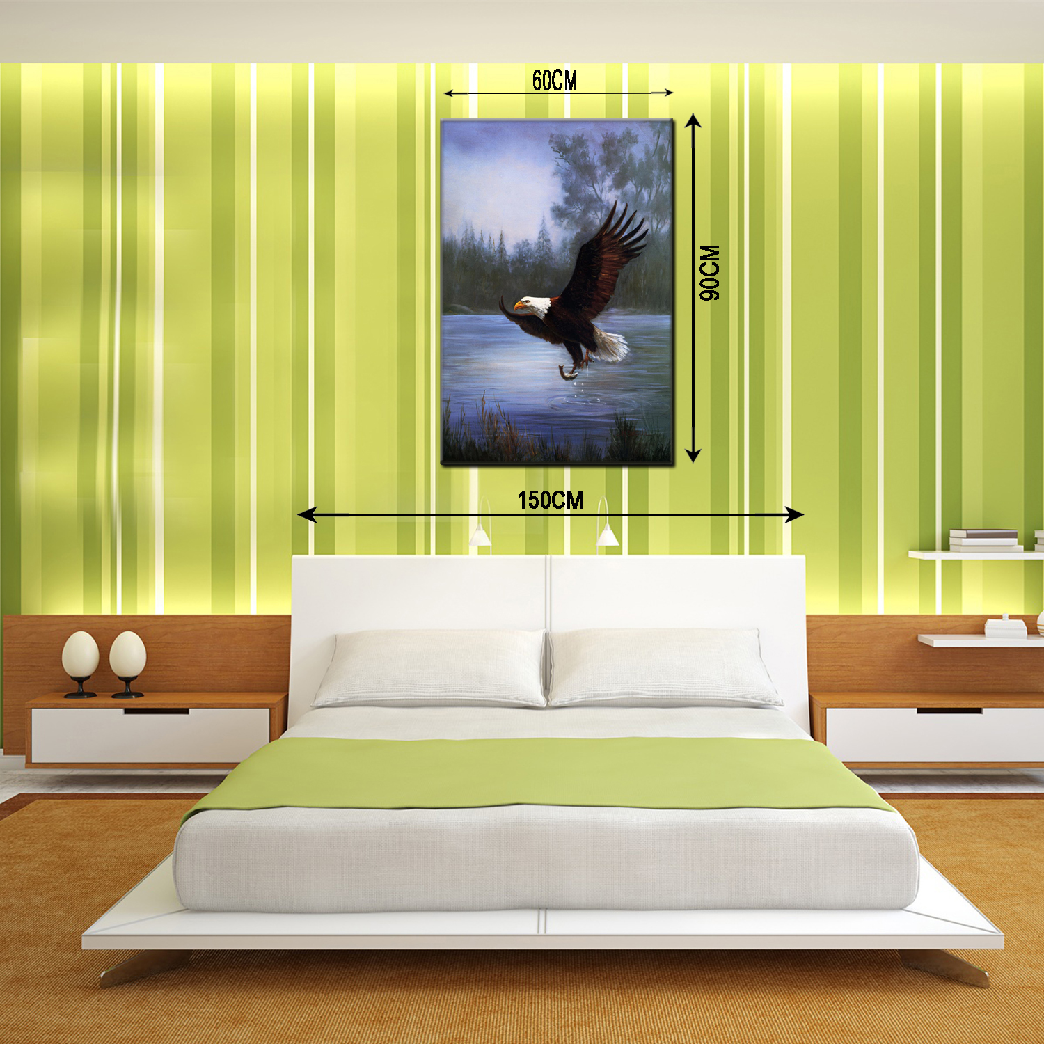 Animal oilpainting decorative paintings, apartment and hotel matching paintings, one-piece consignment factory, oilpainting, living room and dining room triptyl decorative paintings, landscape abstract modern style, customizable oilpainting styles, Jiusheng pic 1