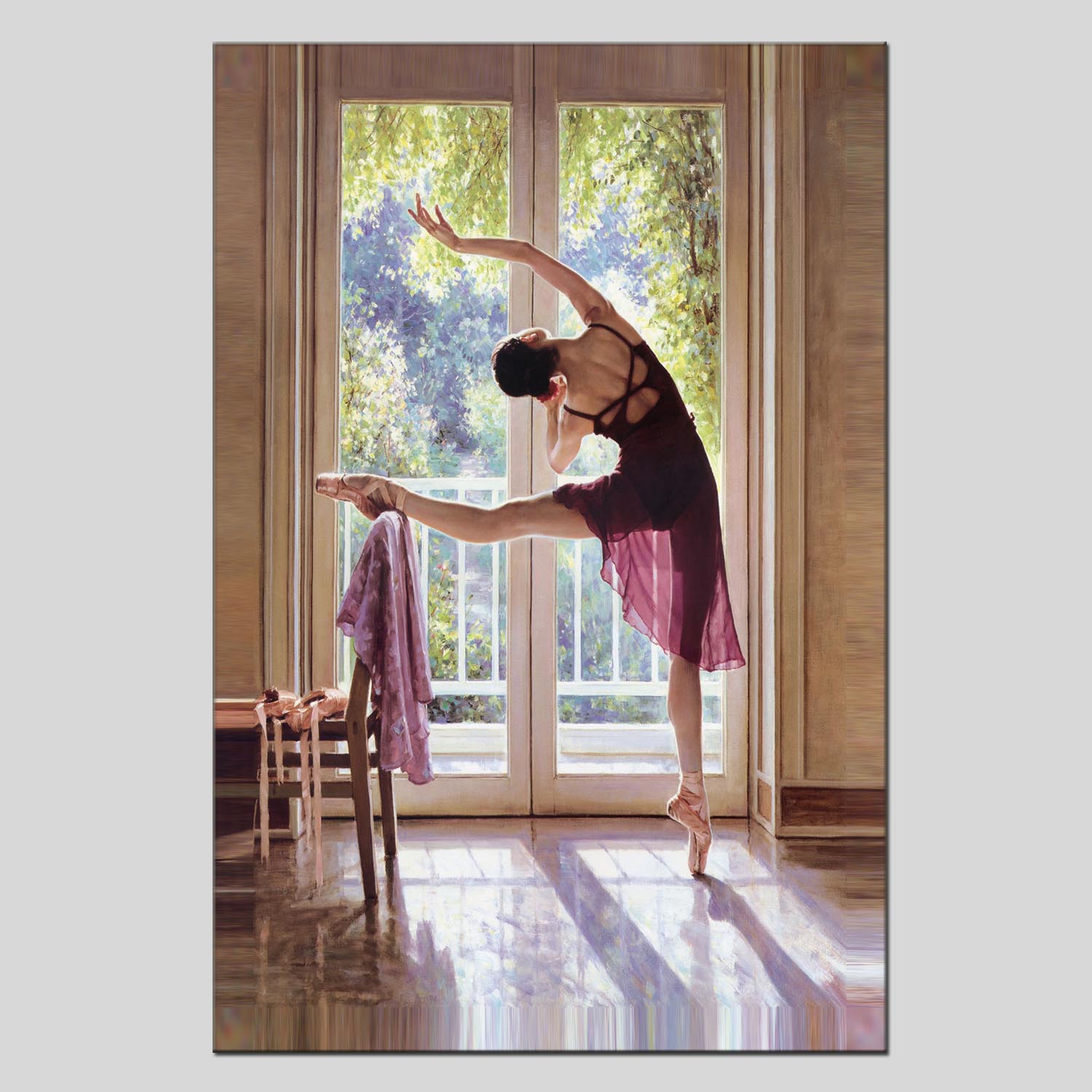 Figure 2 oilpainting Decorative painting, apartment hotel matching painting, one-piece consignment factory, Oil painting, living room and dining room triptyl decorative painting, landscape abstract, modern style, customizable, various oilpainting styles, Jiusheng pic 14