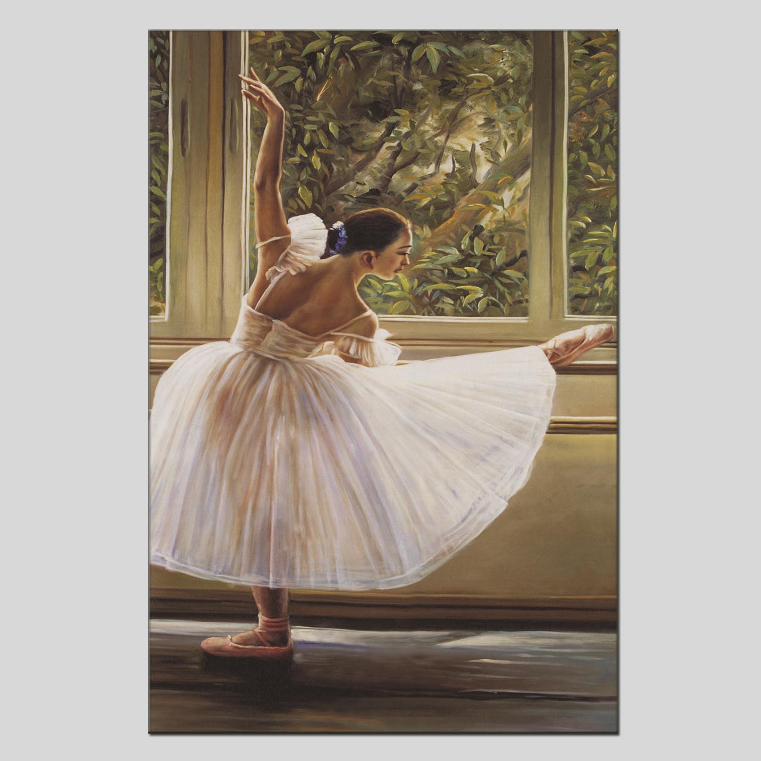 Figure 2 oilpainting Decorative painting, apartment hotel matching painting, one-piece consignment factory, Oil painting, living room and dining room triptyl decorative painting, landscape abstract, modern style, customizable, various oilpainting styles, Jiusheng pic 8