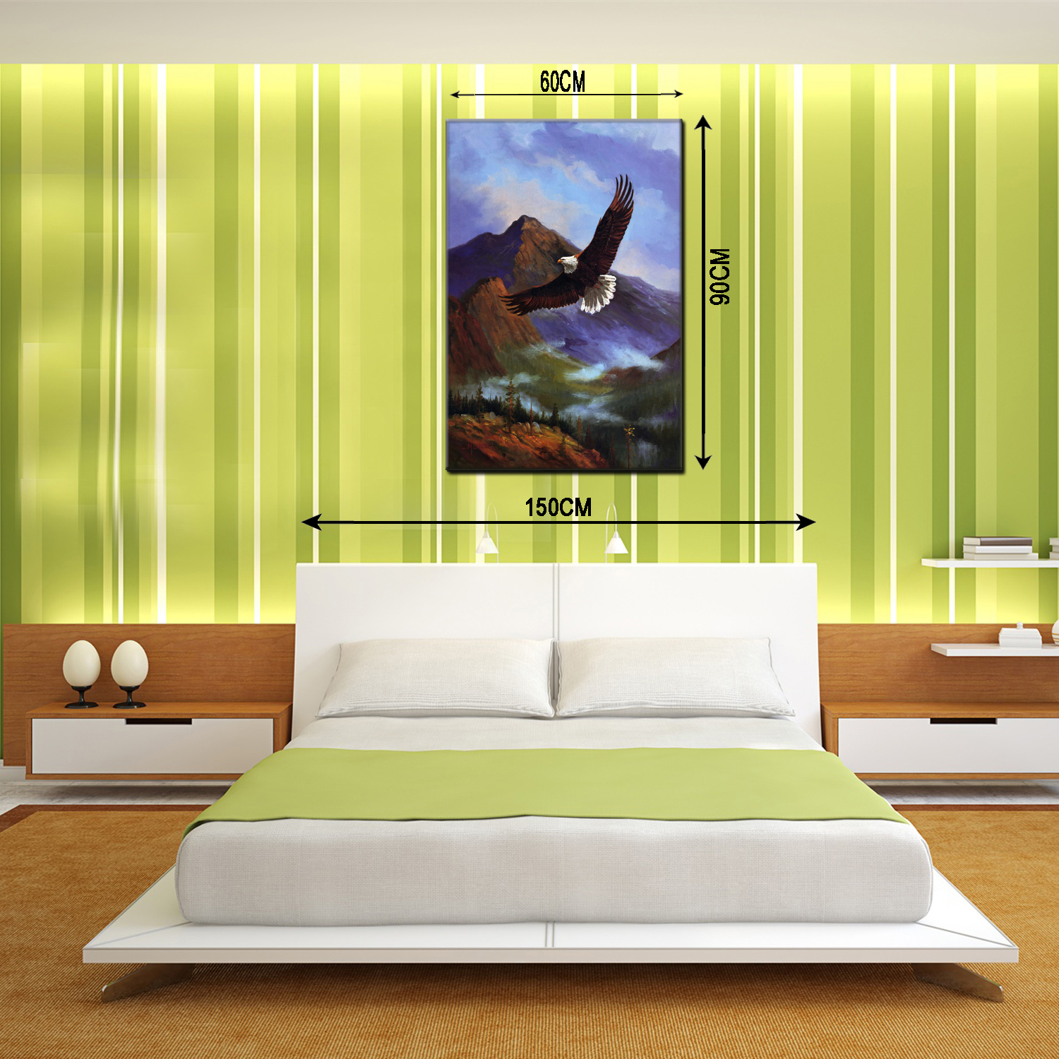 Oil painting decorative paintings, apartment and hotel accessories, one-piece consignment factory, oilpainting, living room and dining room triptyl decorative paintings, landscape abstract cartoon, modern style, customizable, various oilpainting styles, Jiusheng pic 1