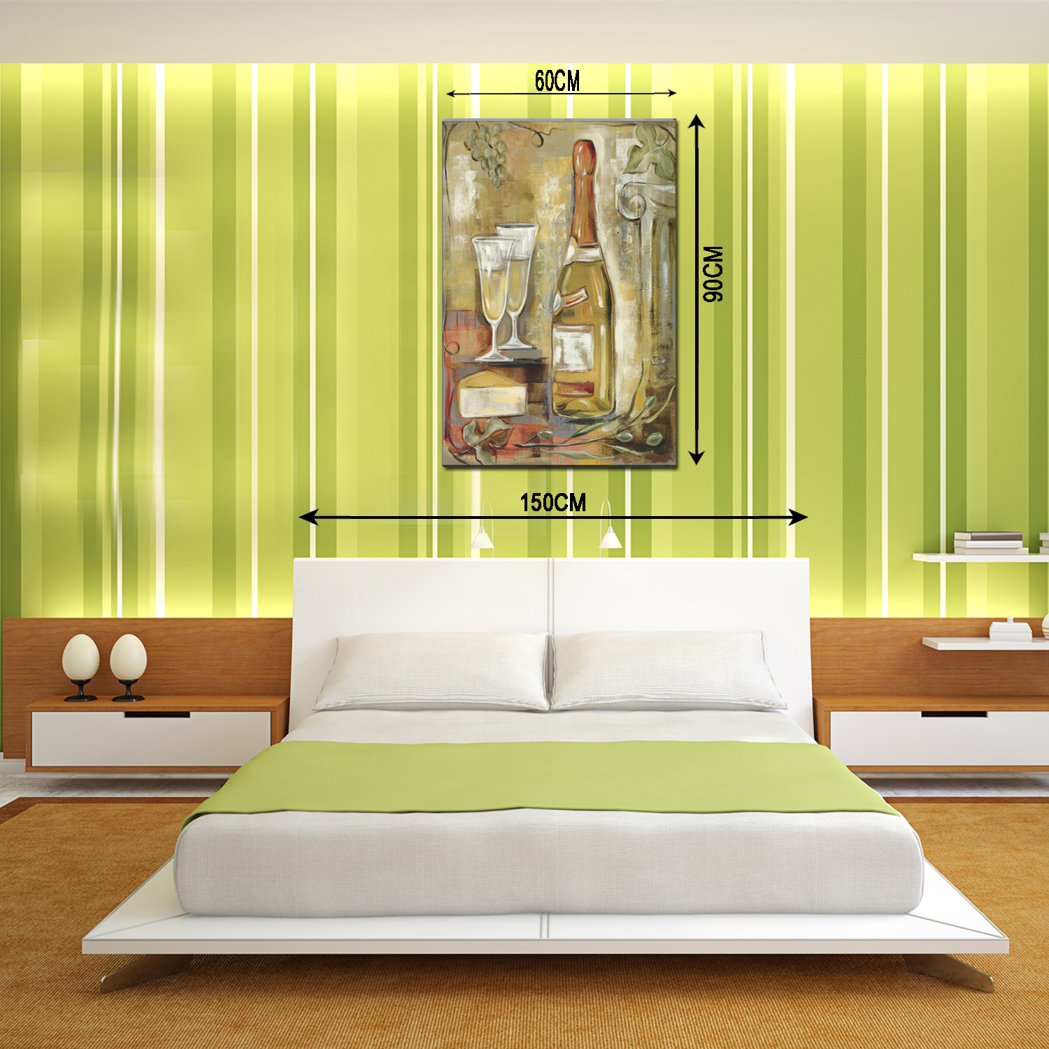 Wine bottle series oilpainting decorative paintings, apartment and hotel matching paintings, one-piece consignment factory, oilpainting, living room and dining room triptyl decorative paintings, landscape abstract modern style, customizable oilpainting styles, Jiusheng pic 7