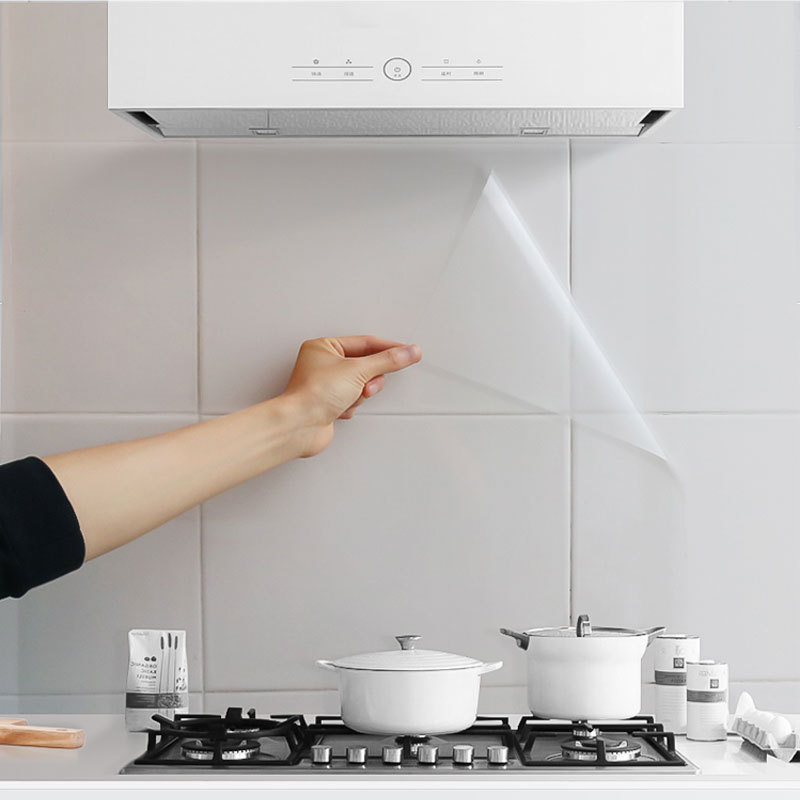 Clear kitchen grease repellent sticker