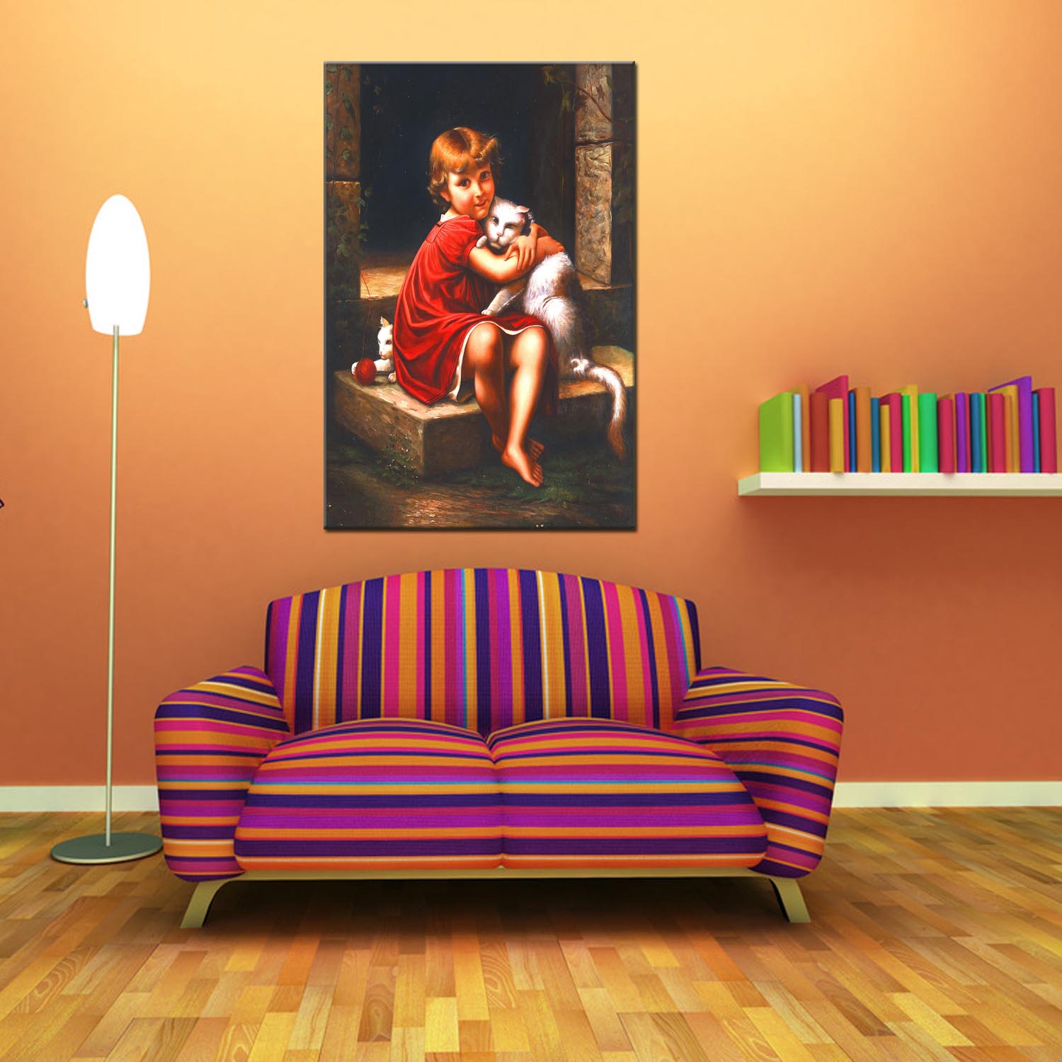 Figure 2 oilpainting Decorative painting, apartment hotel matching painting, one-piece consignment factory, Oil painting, living room and dining room triptyl decorative painting, landscape abstract, modern style, customizable, various oilpainting styles, Jiusheng pic 6