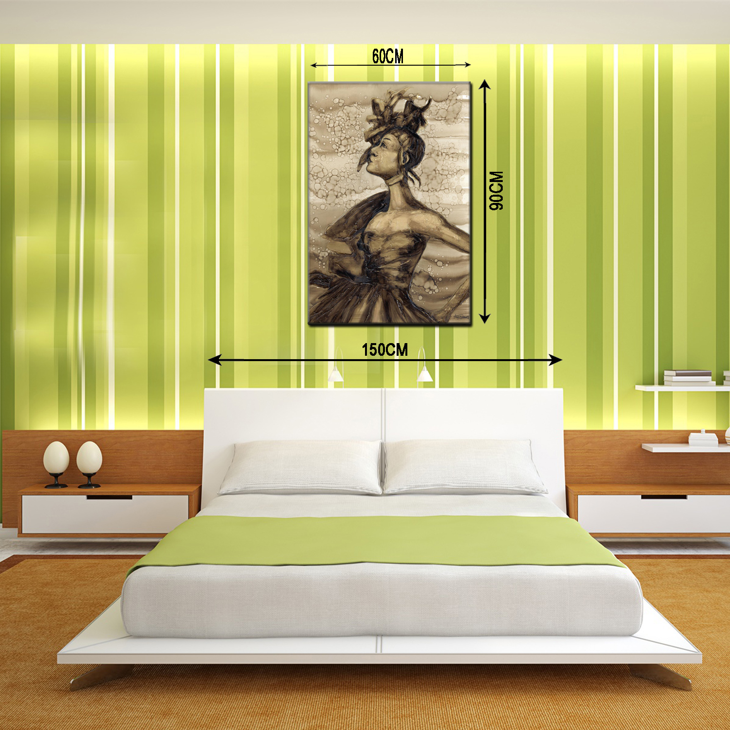 Figure oilpainting decorative paintings, apartment and hotel matching paintings, one-piece consignment factory, oilpainting, living room and dining room triptyl decorative paintings, landscape abstract modern style, customizable oilpainting styles, Jiusheng pic 7
