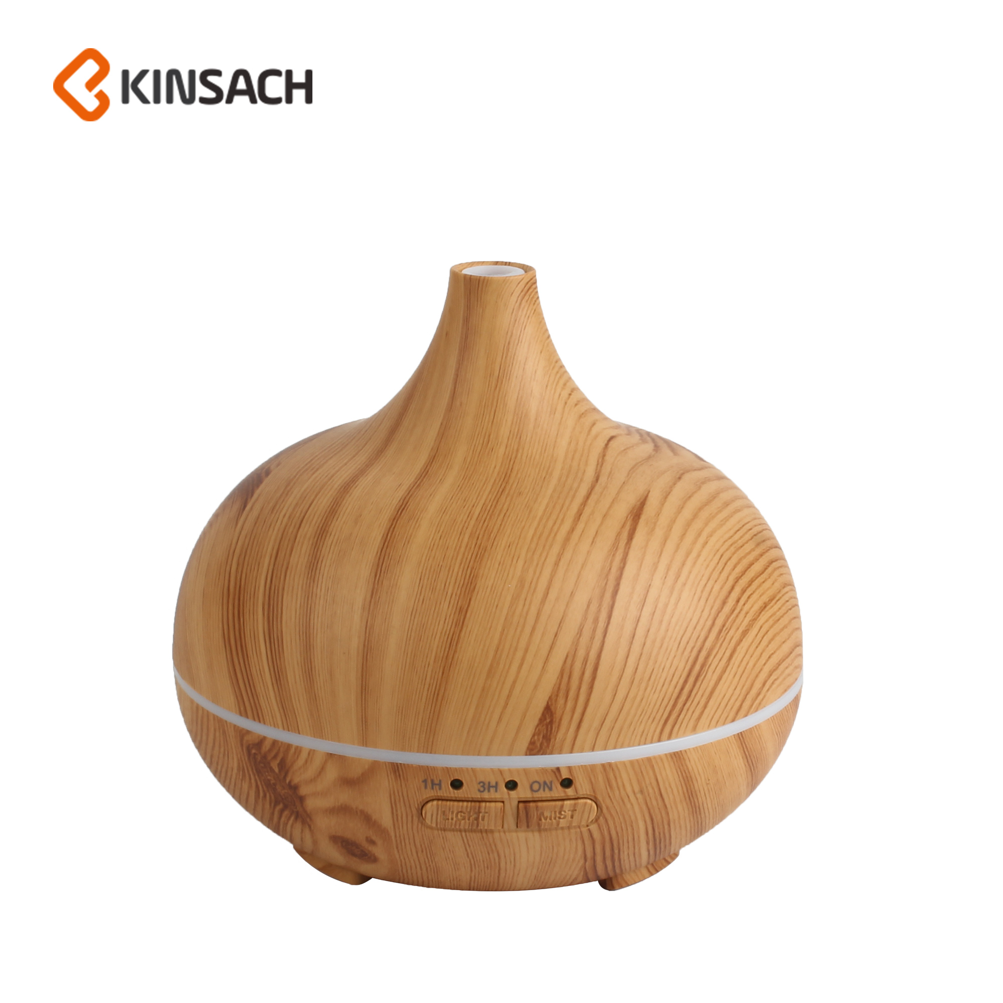 洋葱头小尖嘴木纹香薰机迷你150ML七彩超声波办公家用香薰机