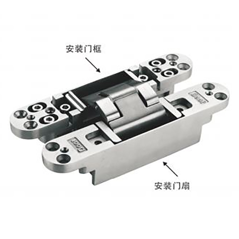 Zinc-alloy 3D adjustable hidden hinge Hidden door hinge cross dark hinge invisible door hinge Item Picture