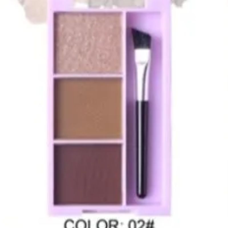 Eyebrow Powder 01 Eyebrow Powder Tray Natural Waterproof And Sweat Resistant Makeup Will Not Easily Stain Eyebrow Powder Case Application Scenario