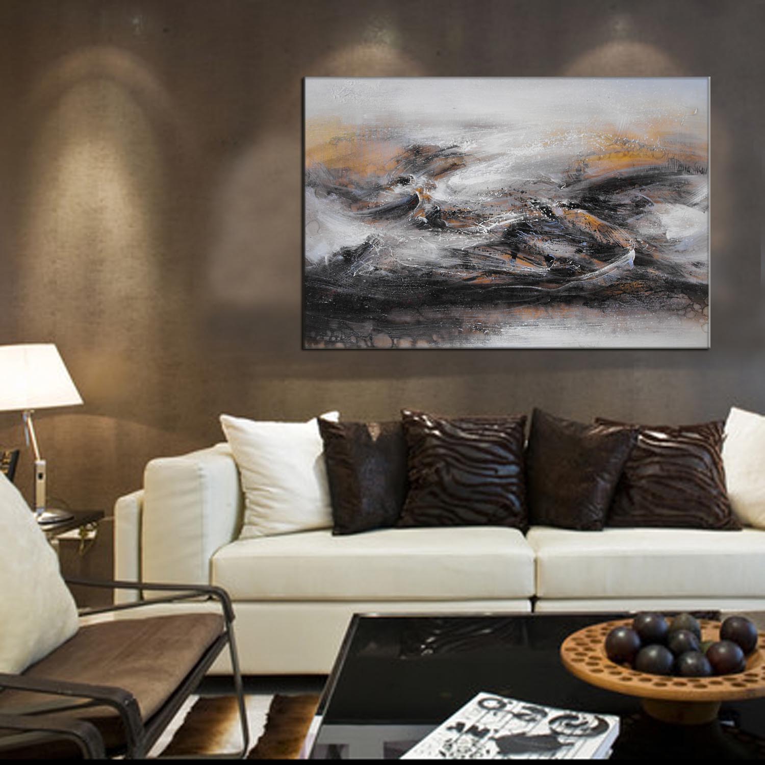 Factory direct sales of living room and bedroom oil paintings, hotel and hotel abstract landscape decorative paintings, various styles of oil paintings, abstract modern style decorative paintings, customizable various oil paintings, also customizable specifications of triptych, hand-painted three-dimensional paintings, 213 pic 10