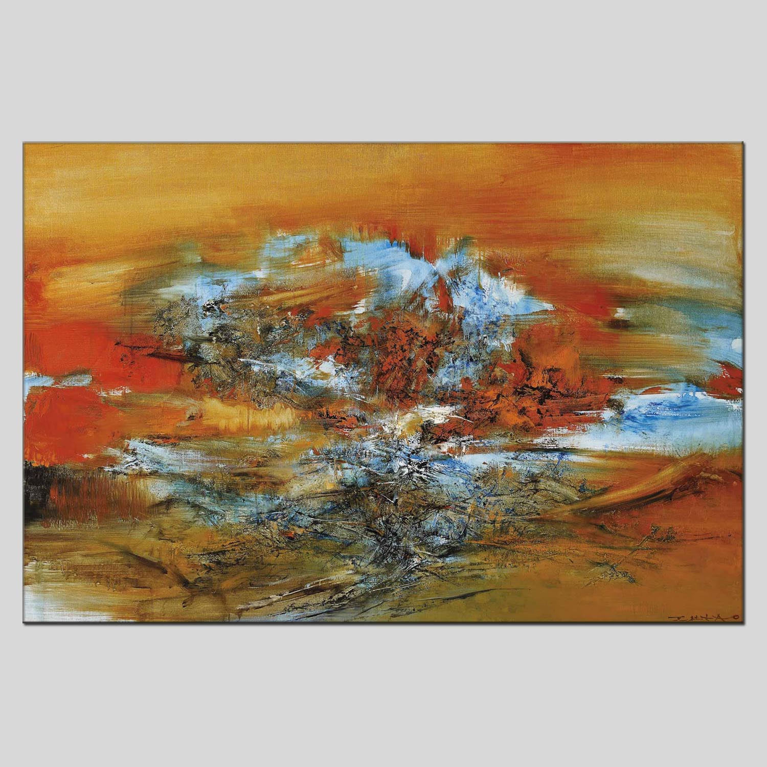 Factory direct sales of oil paintings for living rooms and bedrooms, hotels and guesthouses, abstract landscape decorative paintings, various styles of oil paintings, abstract modern style decorative paintings. Customization of all kinds of oil paintings is available, as well as customized specifications of tripteries, hand-painted three-dimensional paintings. 212 pic 2