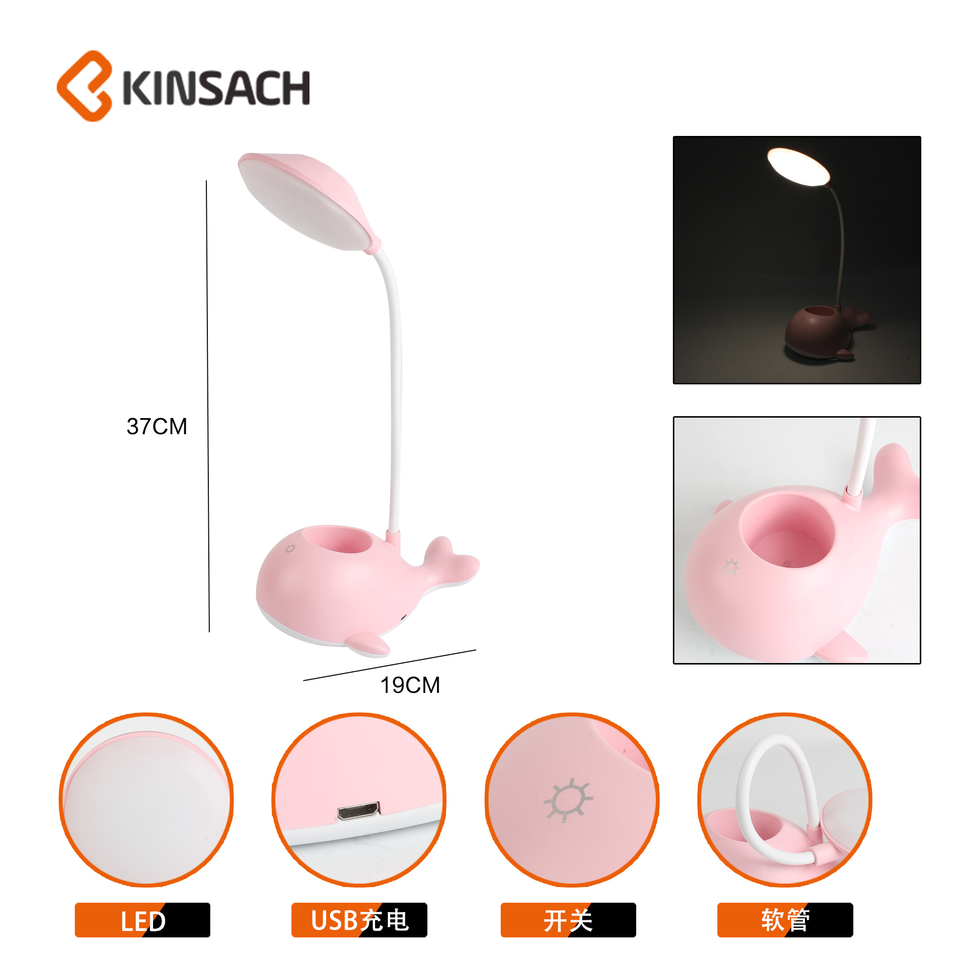 2022 LED desk Lamp, eye-protecting lamp, student study, reading and writing desk, dormitory bedroom bedside lamp details Picture