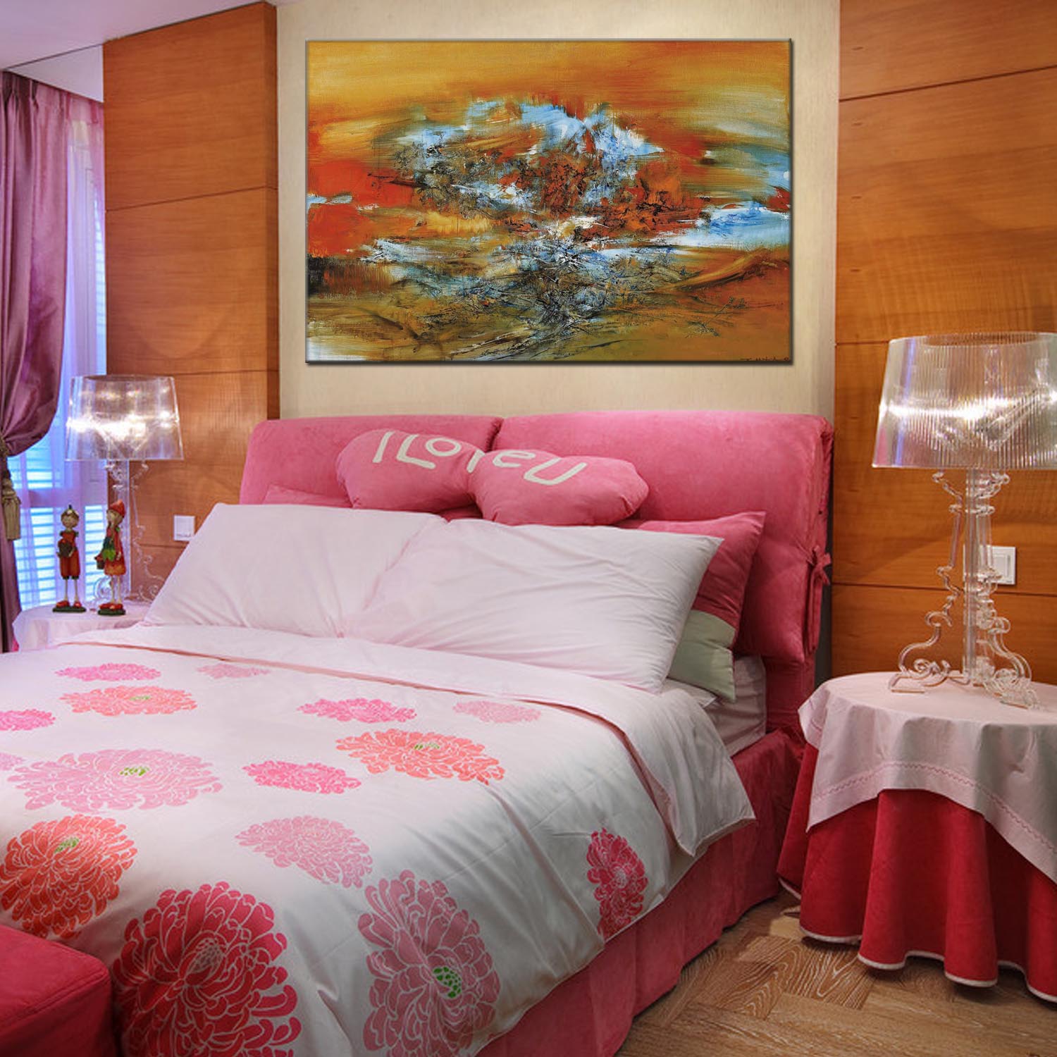 Factory direct sales of oil paintings for living rooms and bedrooms, hotels and guesthouses, abstract landscape decorative paintings, various styles of oil paintings, abstract modern style decorative paintings. Customization of all kinds of oil paintings is available, as well as customized specifications of tripteries, hand-painted three-dimensional paintings. 212 pic 5