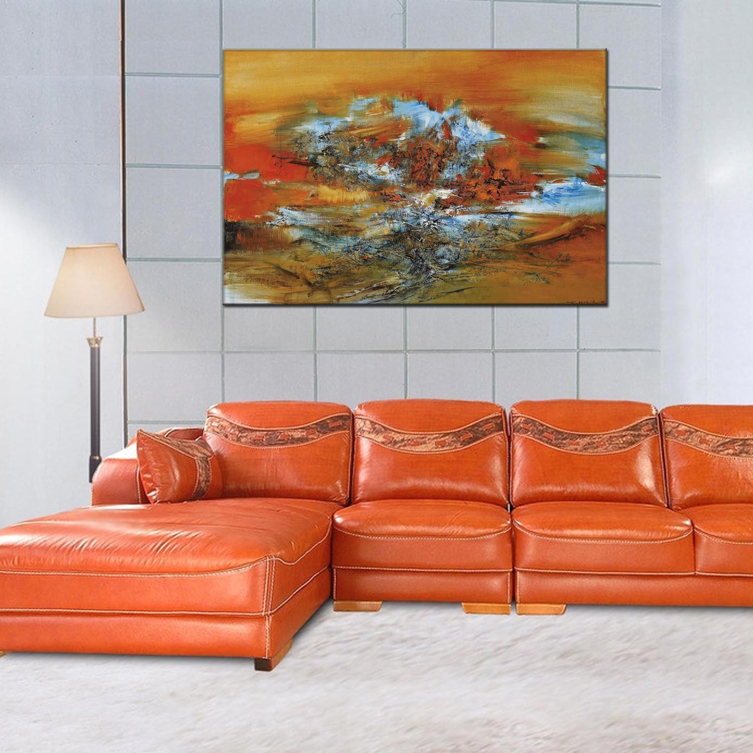 Factory direct sales of oil paintings for living rooms and bedrooms, hotels and guesthouses, abstract landscape decorative paintings, various styles of oil paintings, abstract modern style decorative paintings. Customization of all kinds of oil paintings is available, as well as customized specifications of tripteries, hand-painted three-dimensional paintings. 212 pic 6