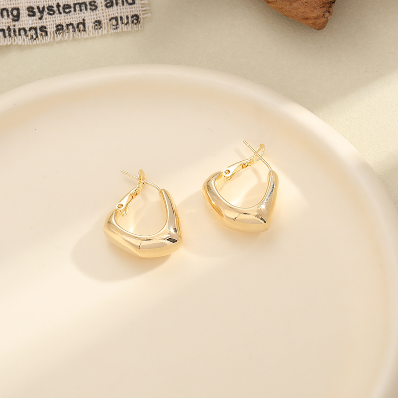 Korean Temperament Delicate Fashion Simple Cold Wind Modeling Element Ring Earrings Stud Feather Butterfly Jewelry details Picture